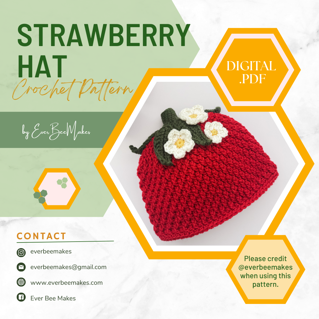 Strawberry Hat Crochet Pattern