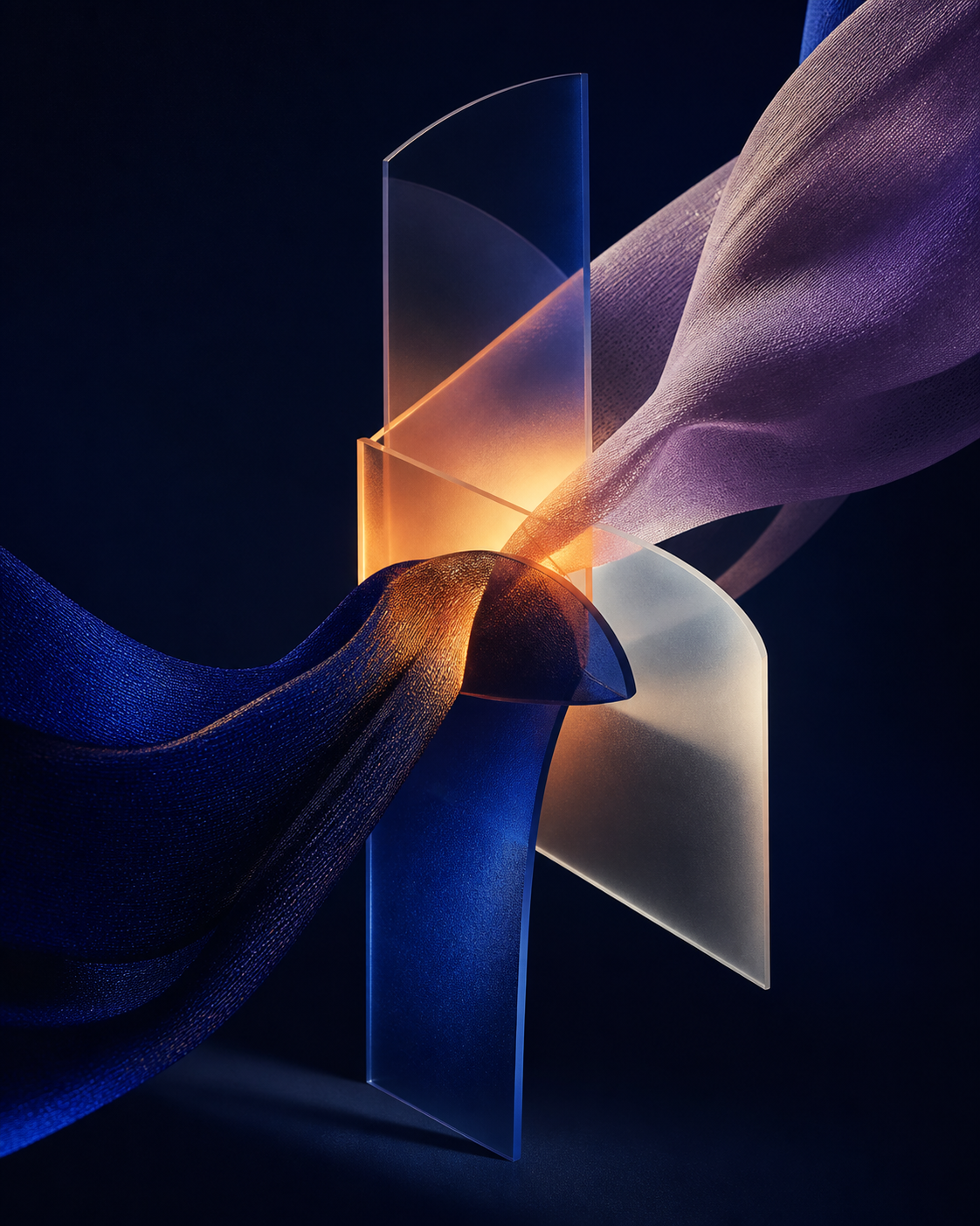 Abstract DCHouse artwork representing aligned partnerships and connection