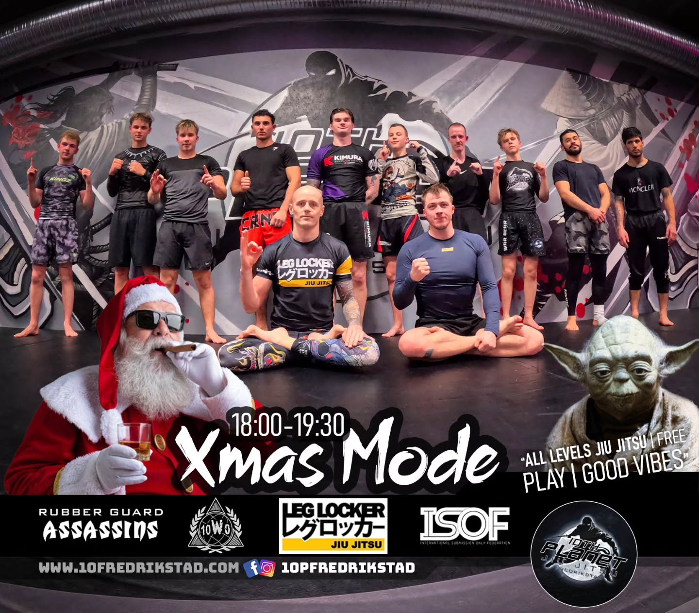 Picture 📸 or it didn't happen 🎅 Beautiful Xmas session with these fine specimens 💯 See you all tomorrow 18:00 🥷👇🏻👊🏻⛩️ @10pFredrikstad #nogi #jiujitsu #subonlymindset #jiujitsulifestyle #10P4L