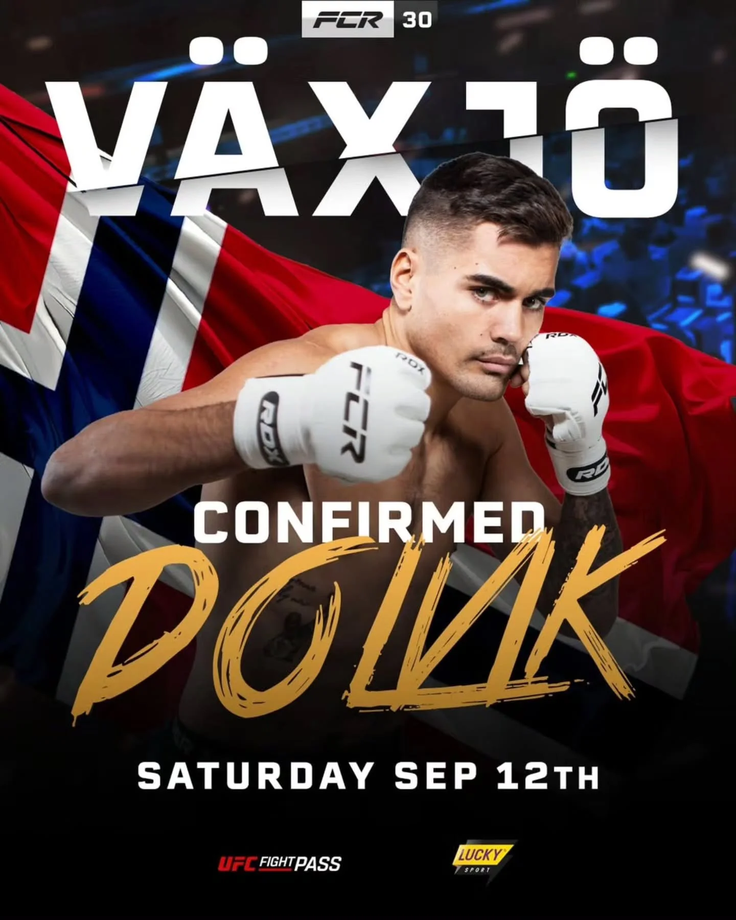 CONFIRMED @kevin_costad is ready for a big fight in V&auml;xj&ouml;, fight news dropping soon 🤯👀 Reposted from @fcr.mma