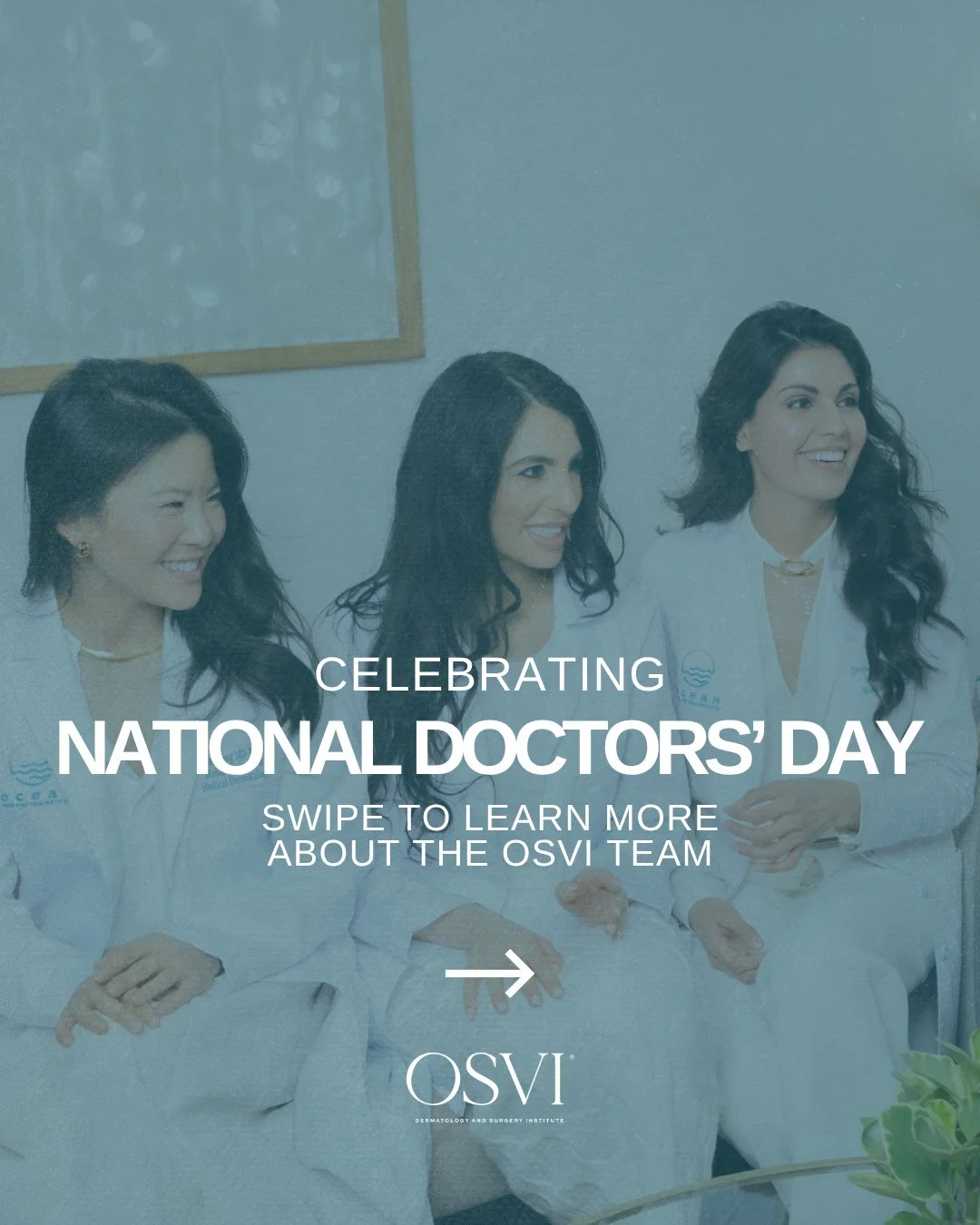 Happy National Doctors' Day to our incredible team at OSVI 🩵 Swipe through to learn more about the crew ✨️