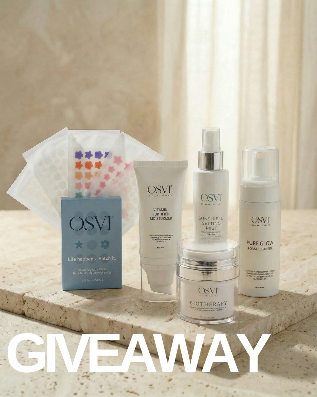 GIVEAWAY TIME 🩵⁠
⁠
We're giving away $215 worth of OSVI skincare and all you have to do is show up 🤍⁠
⁠
To enter:⁠
✨ Follow @osvidermatology on Instagram AND TikTok⁠
✨ Comment below which product you're most excited to try⁠
⁠
That's it. The winner 