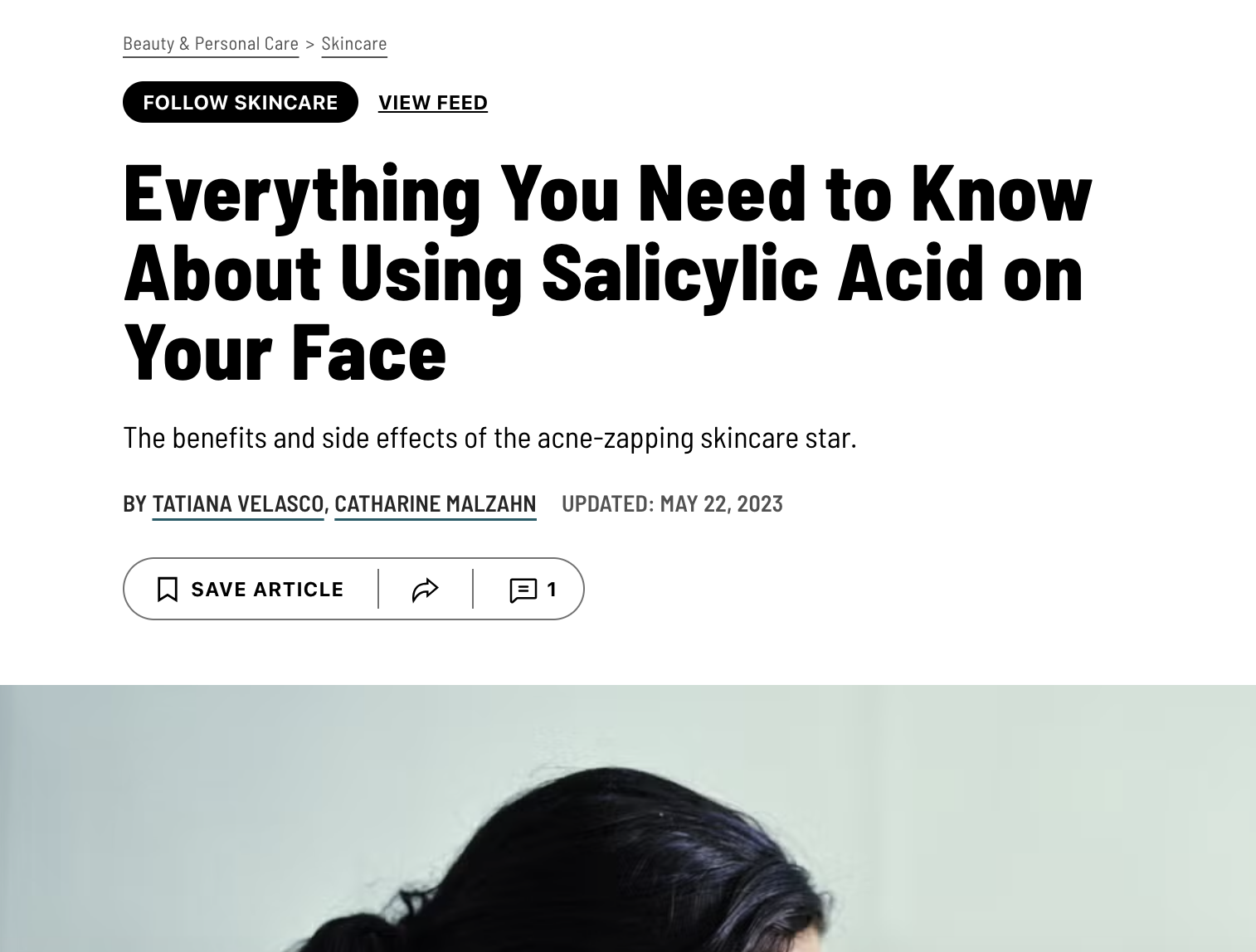 Everything You Need to Know About Using Salicylic Acid on Your Face