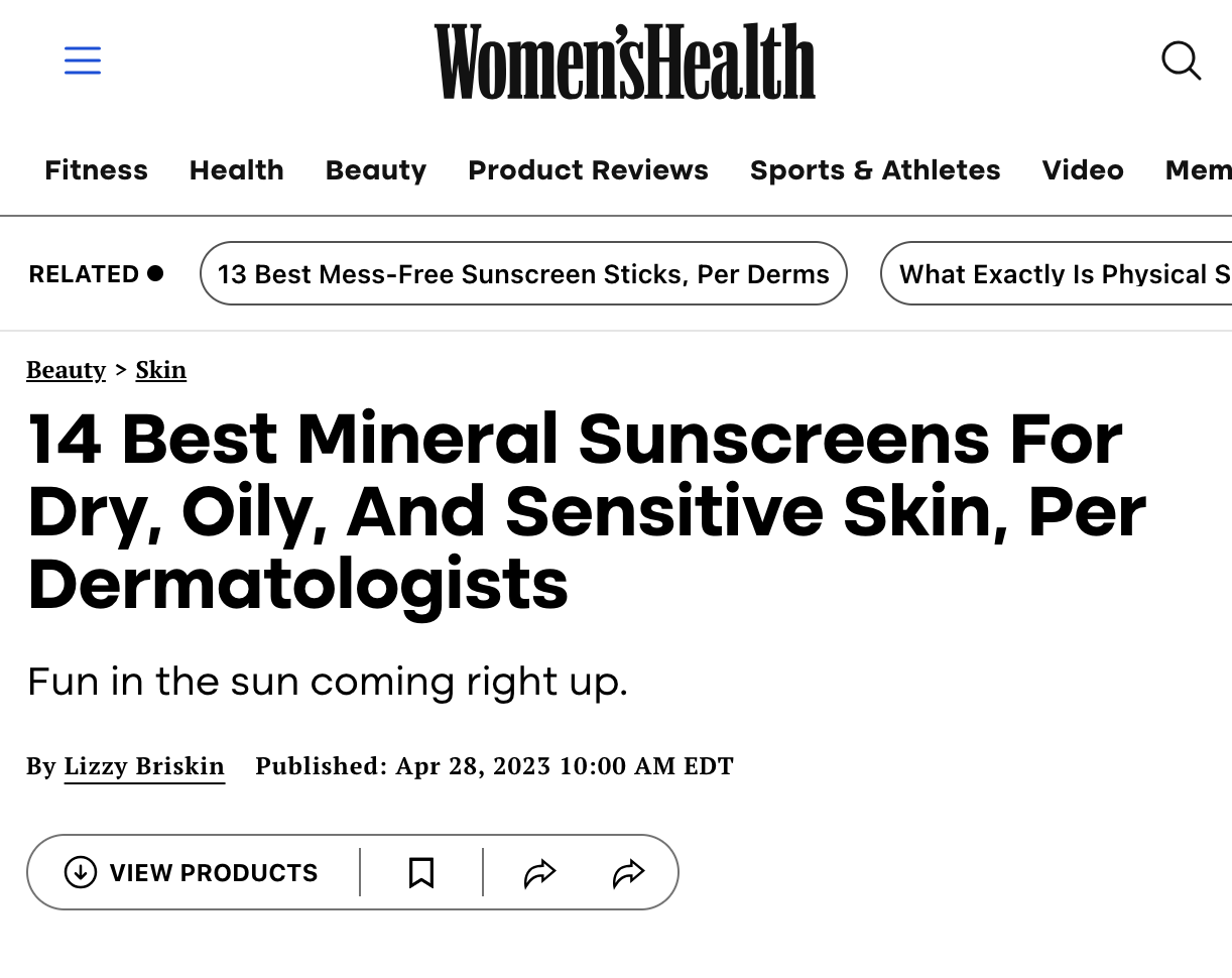 14 Best Mineral Sunscreens For Dry, Oily, And Sensitive Skin, Per Dermatologists