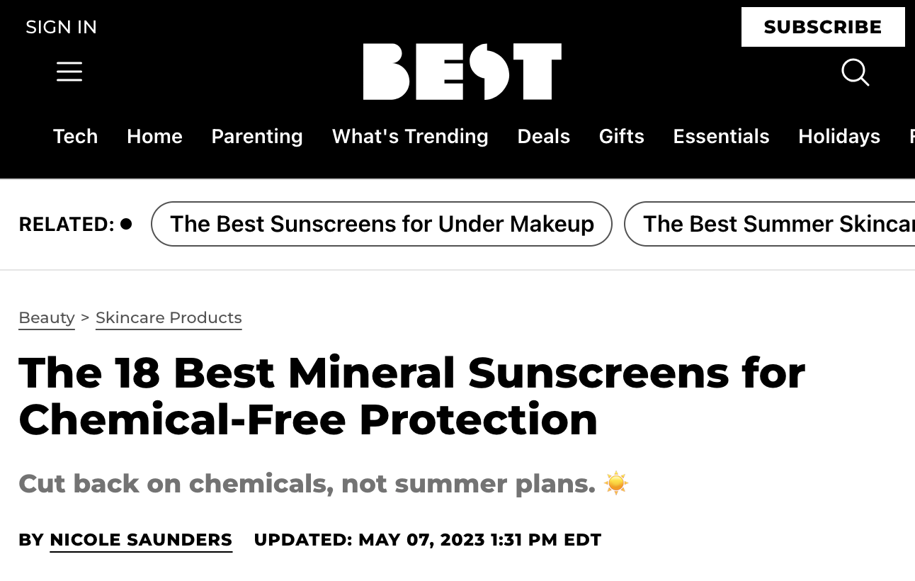 The 18 Best Mineral Sunscreens for Chemical-Free Protection