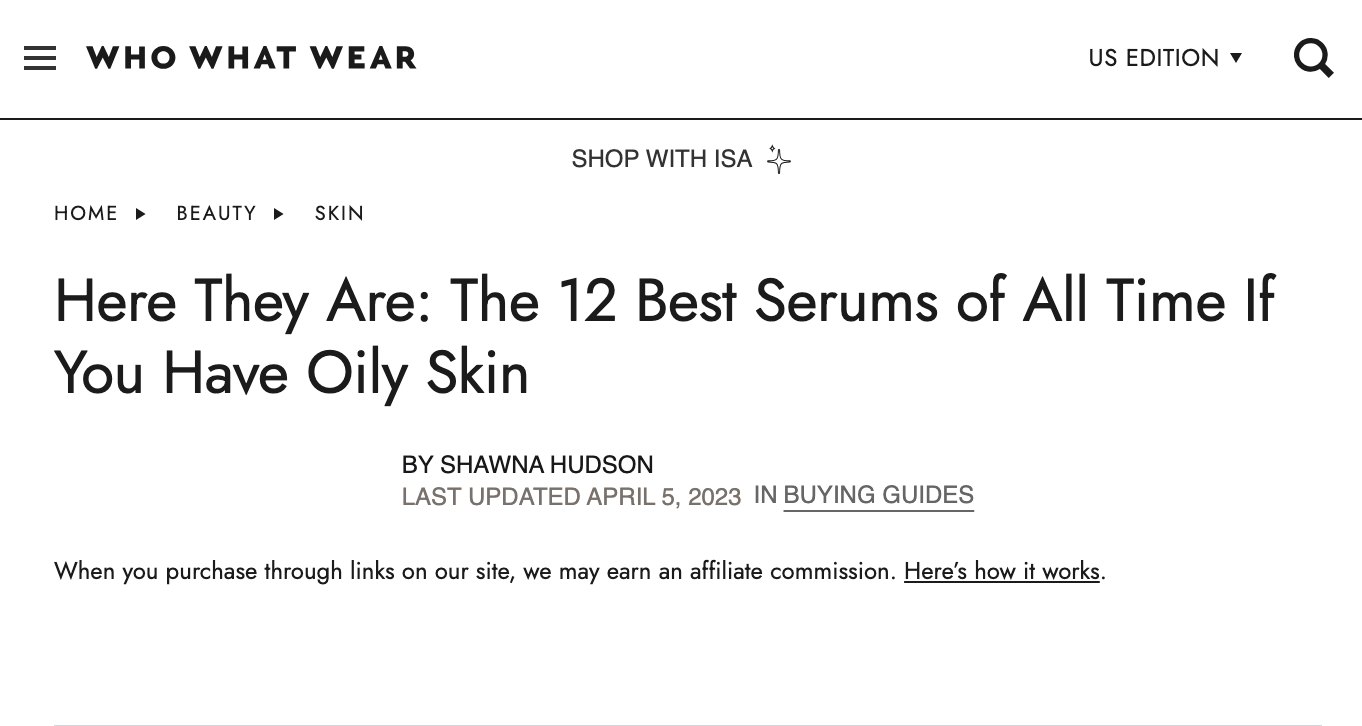 Here They Are: The 12 Best Serums of All Time If You Have Oily Skin