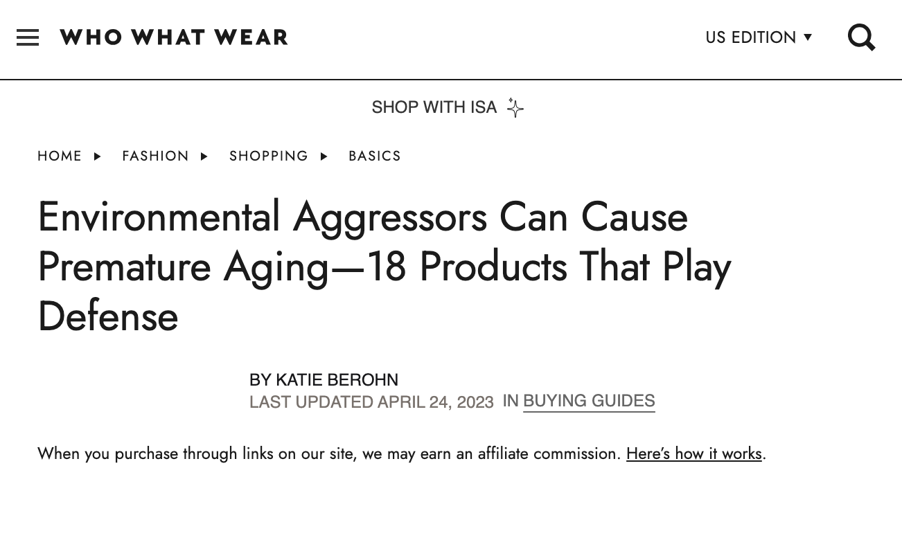 Environmental Aggressors Can Cause Premature Aging—18 Products That Play Defense