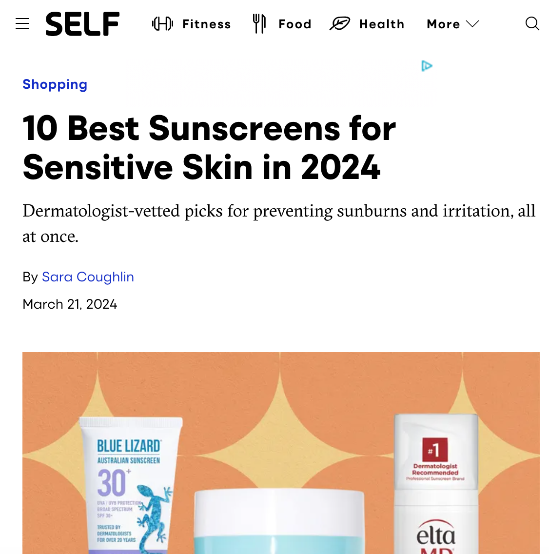 10 Best Sunscreens for Sensitive Skin, According to Dermatologists