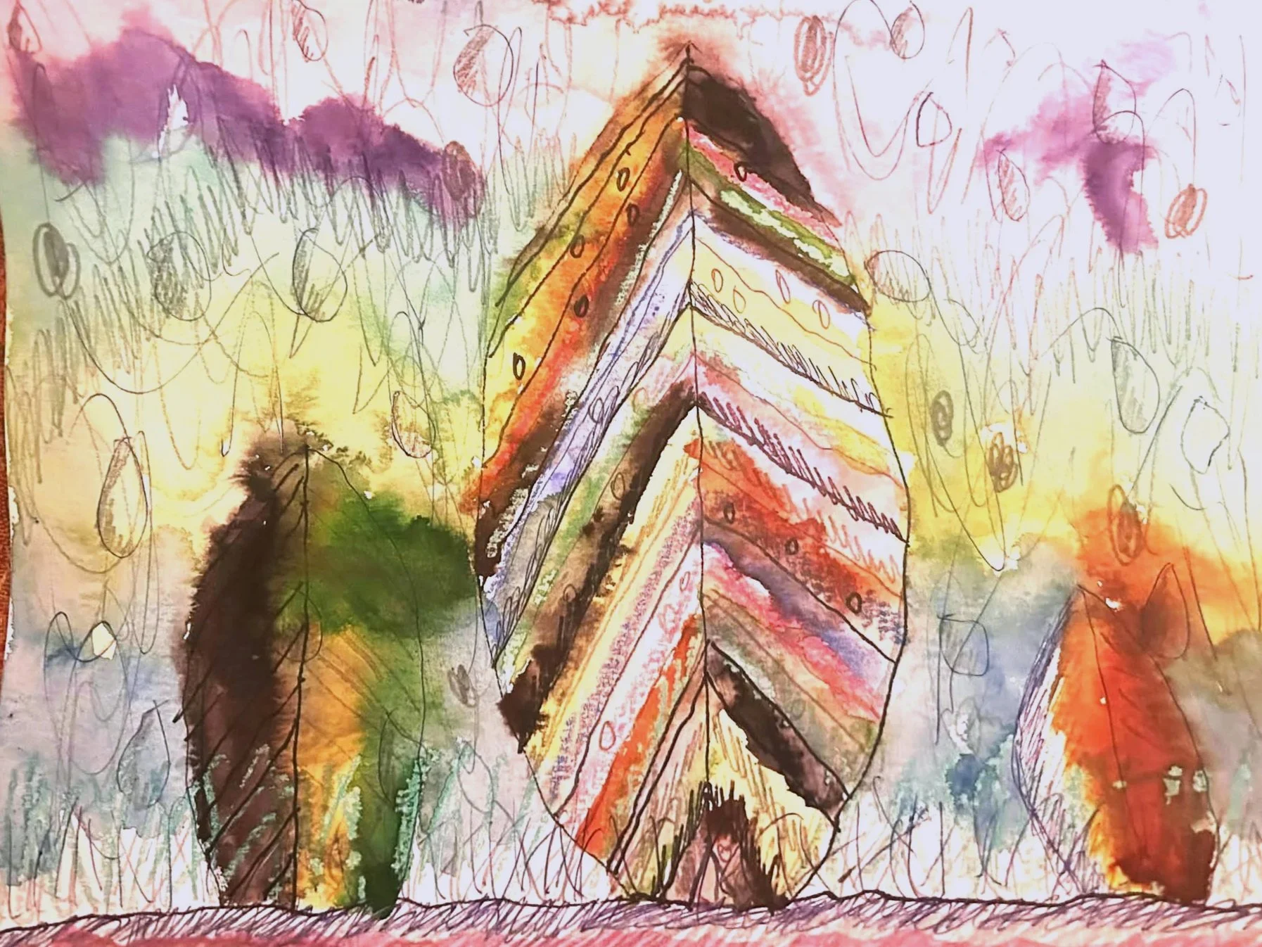 Walk in the Woods, 2026 by John Manocherian | 21” x 16”, unframed