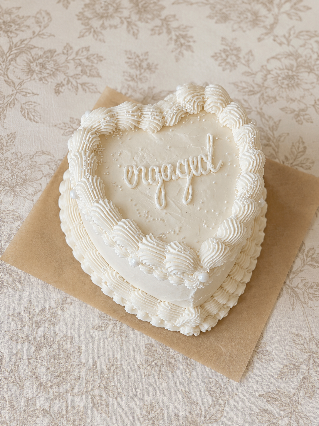 6" Layered Heart Cake
