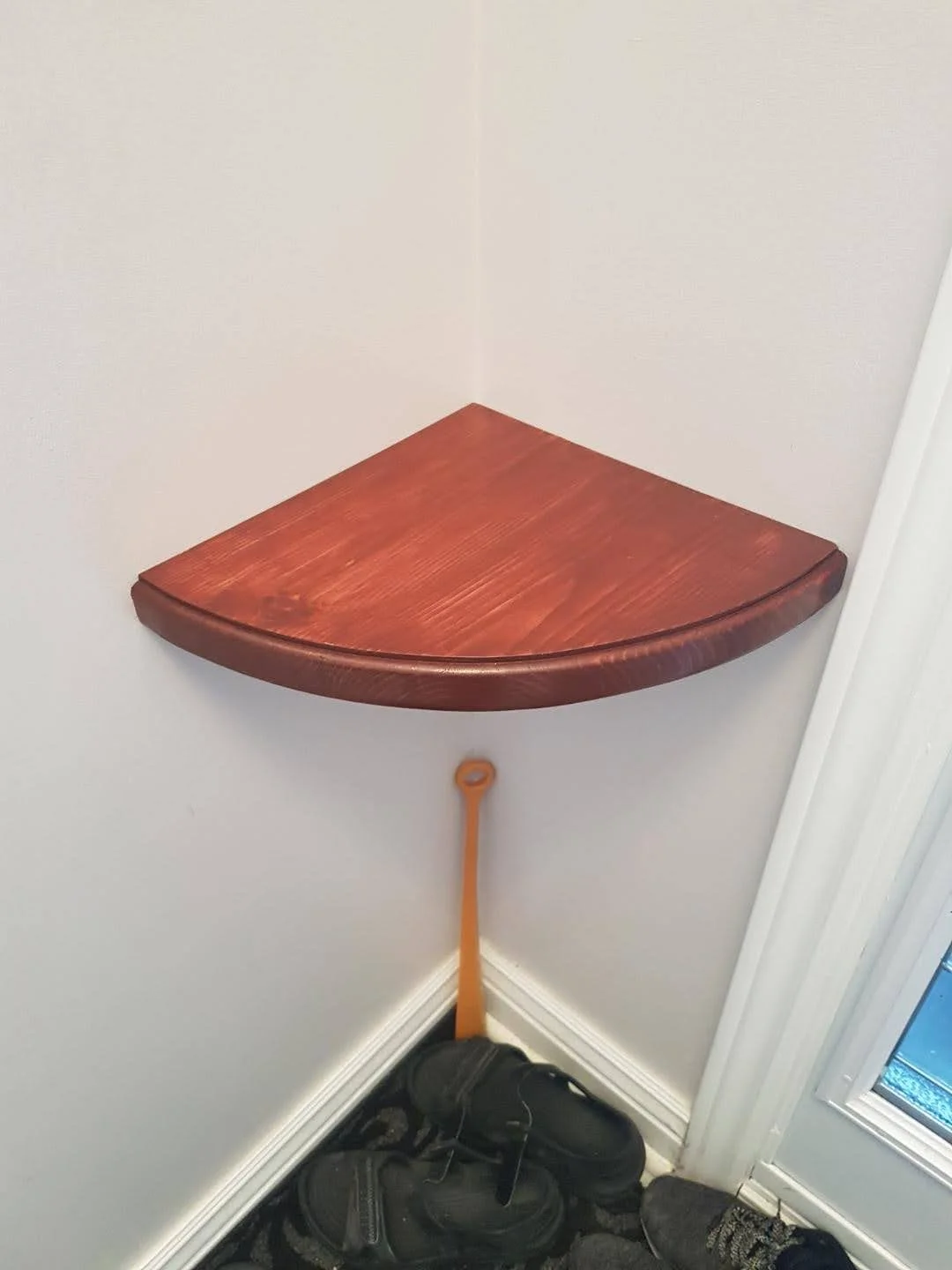 Floating Entryway Shelf - Installed