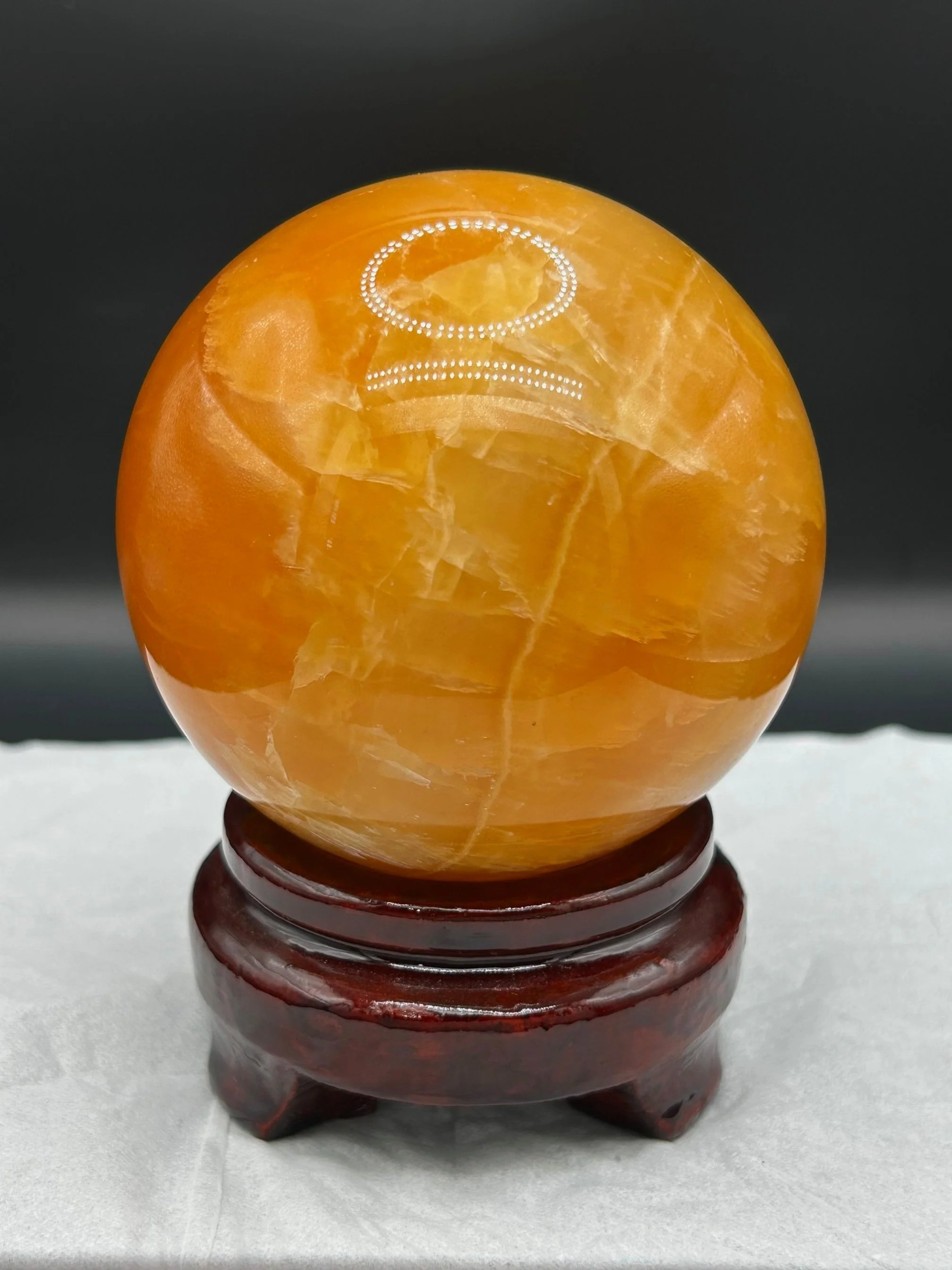 Orange Calcite Sphere
