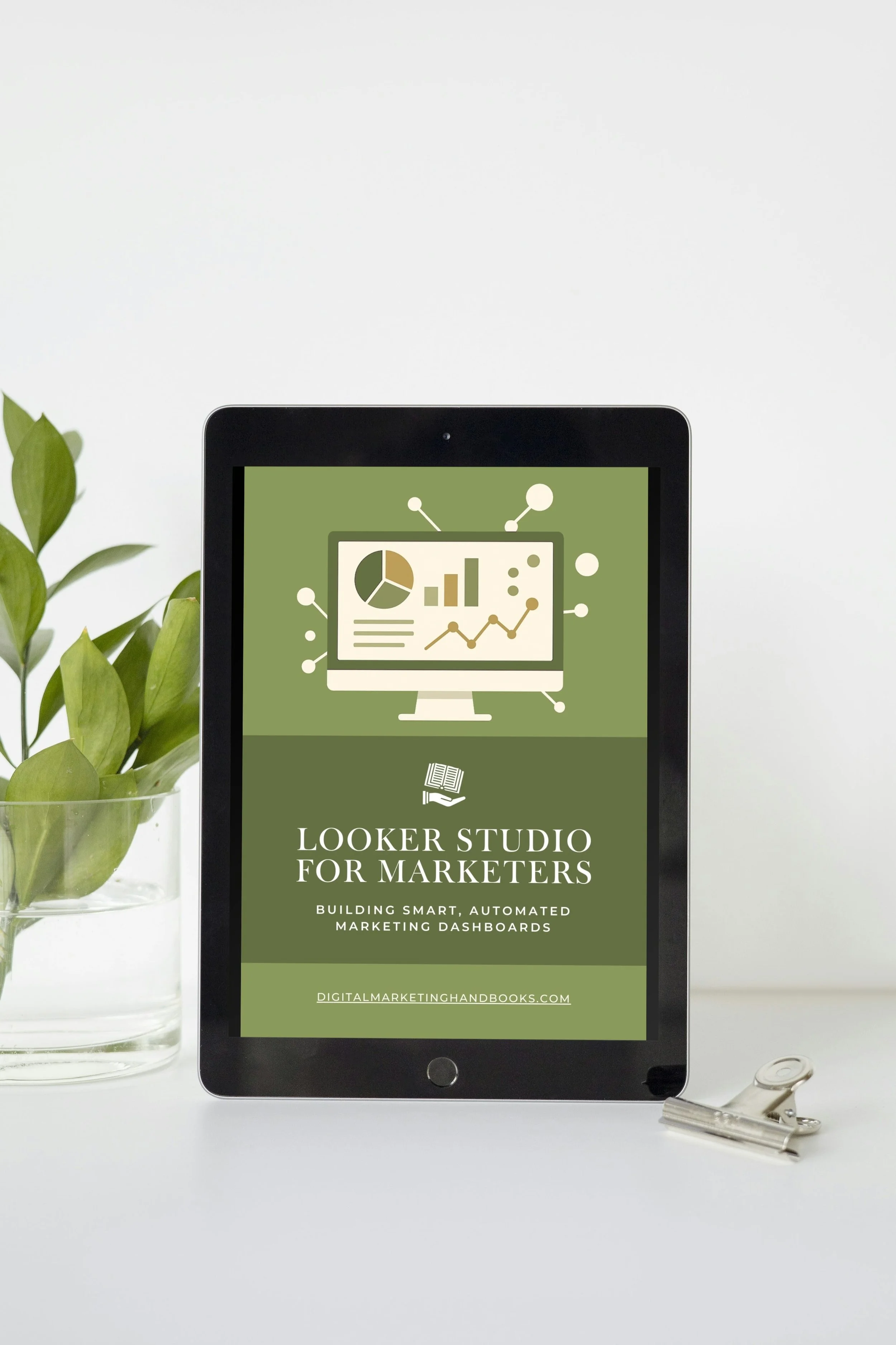 Tablet cover of Looker Studio for Marketers