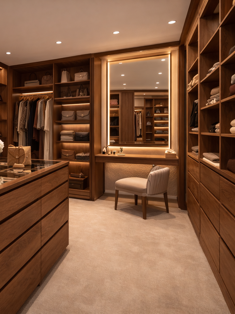 Walk-in closets and dressing rooms 