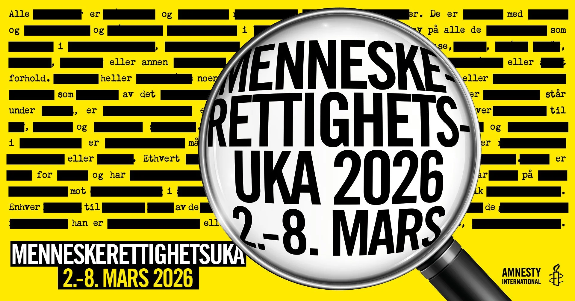 HUMAN RIGHTS WEEK : AMNESTY INTERNATIONAL