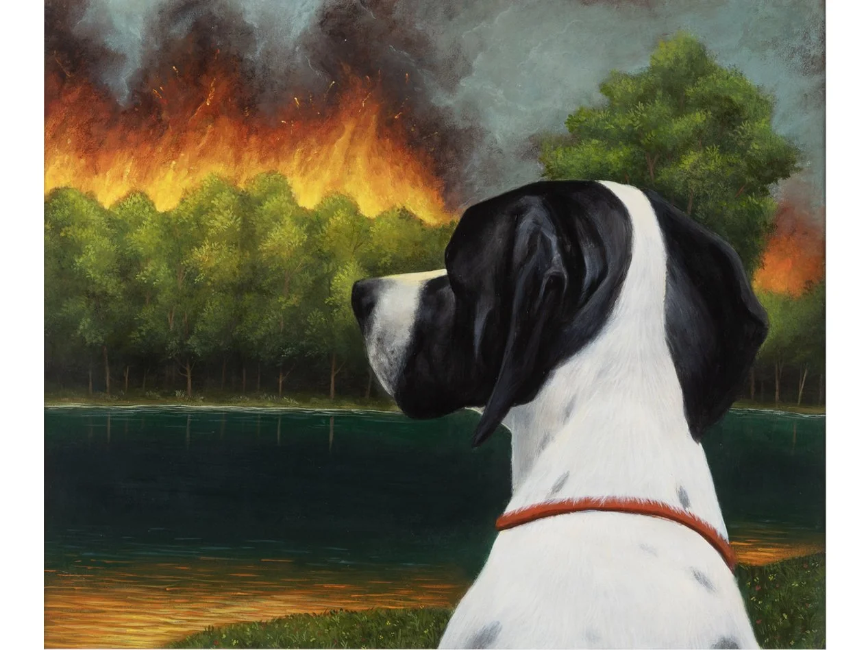   LE TÉMOIN SILENCIEUX  
2026 
acrylic on paper 
46 x 55 cm