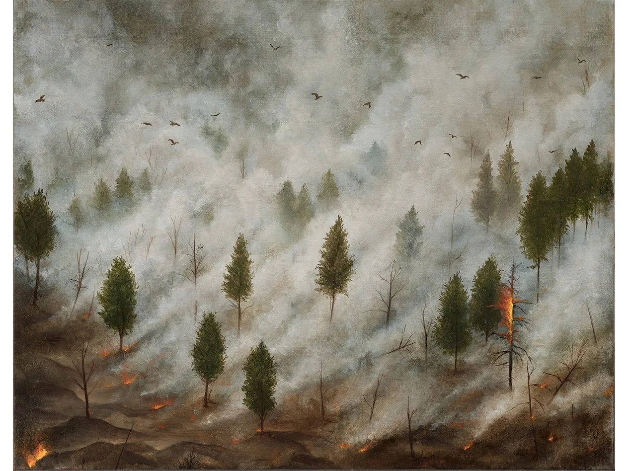   LES CENDRES  
2025 
oil on canvas 
55 x 70 cm