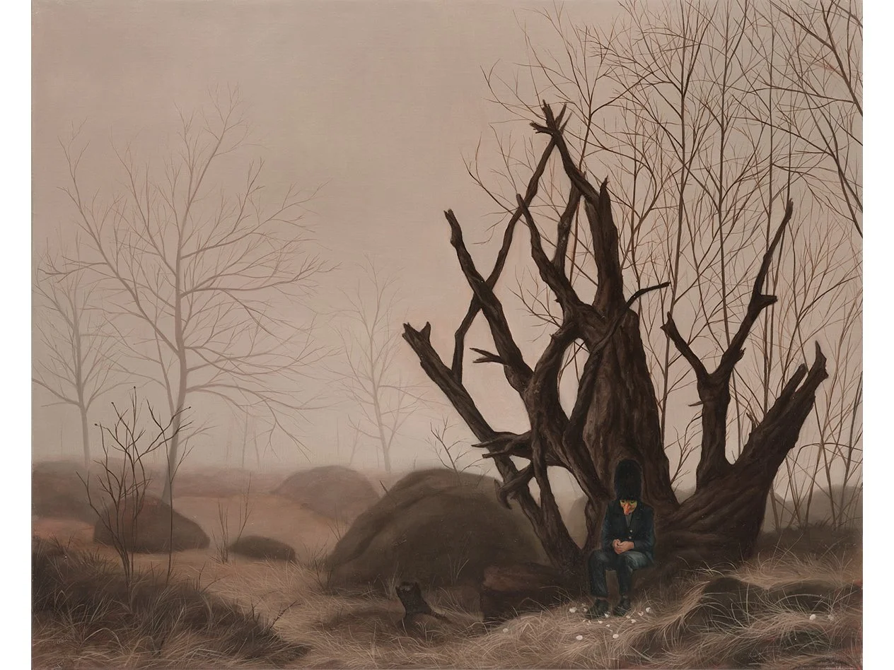   DANS SA COQUILLE  
2025 
oil on canvas 
81 x 100 cm