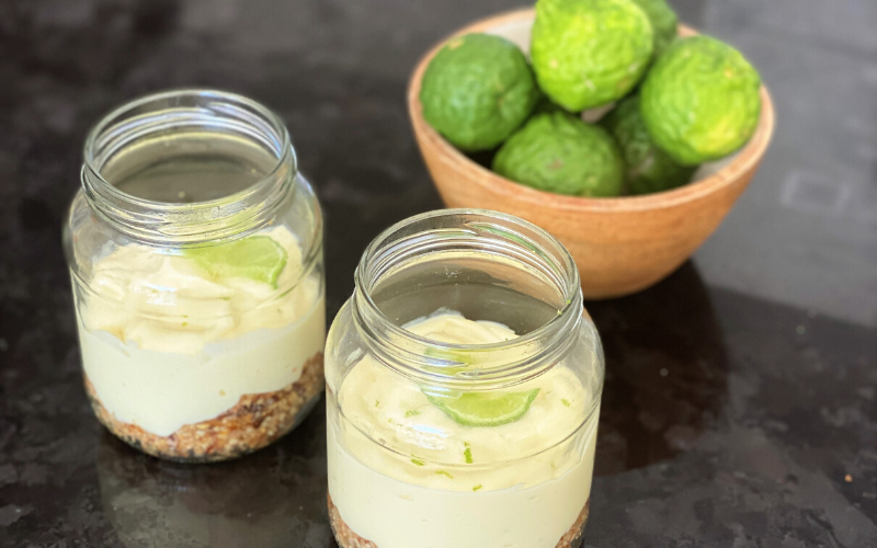 Lime Cheesecake Pots