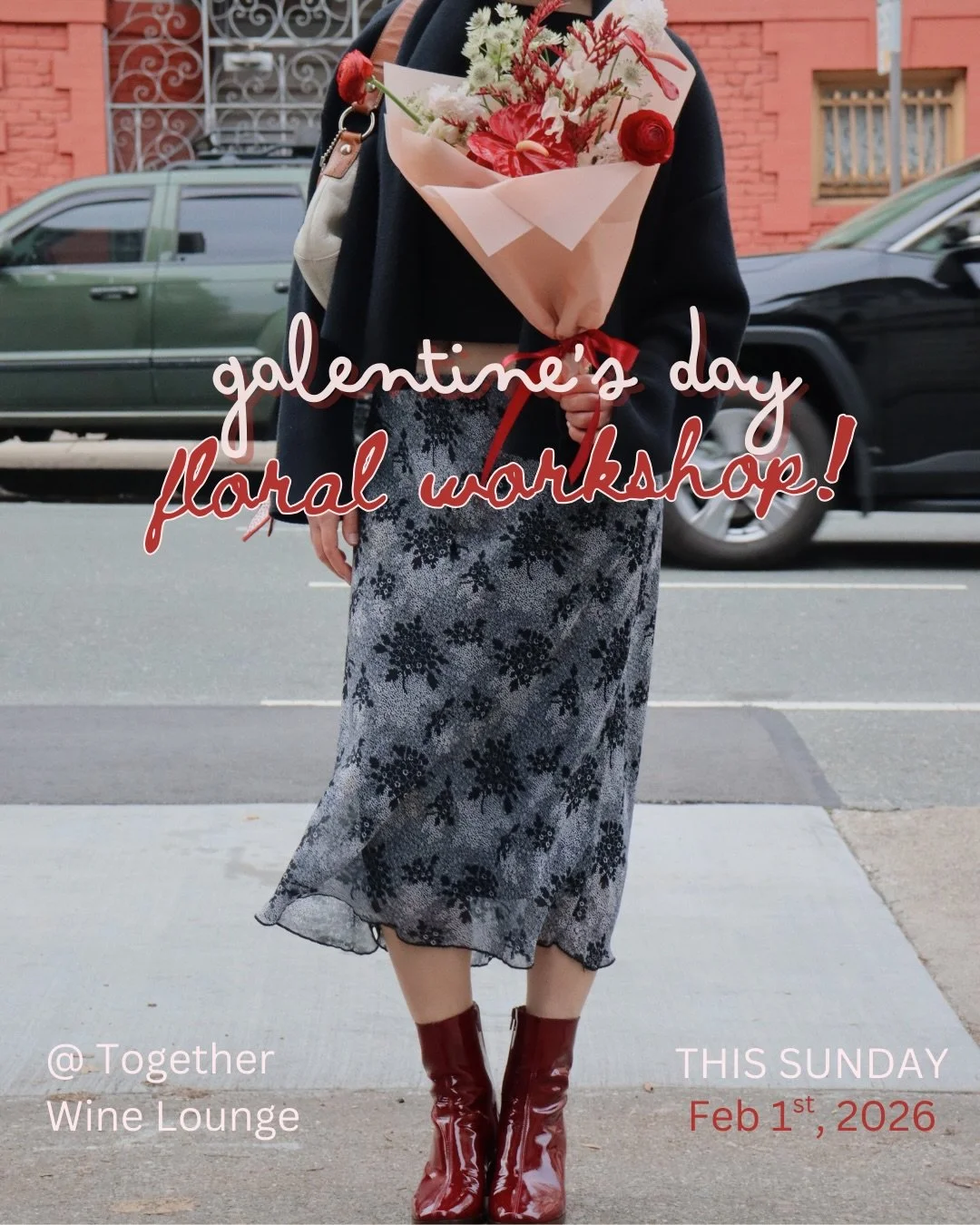 You&rsquo;re invited! 💌 

Join us this Sunday, Feb 1st, at @togetherwineloungesf for a v-day floral workshop with&nbsp;@delphinium.digest.

Learn how to make a bouquet arrangement, sip something sweet, and meet new gals in San Francisco! 

Grab a ti