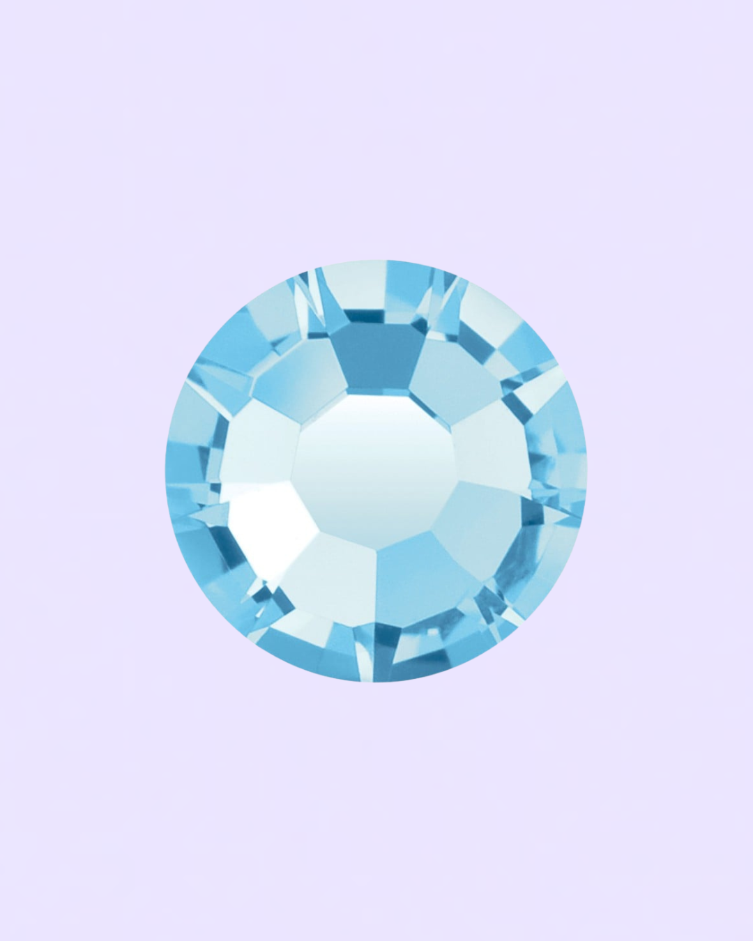 Strass Ronds Aquamarine Preciosa