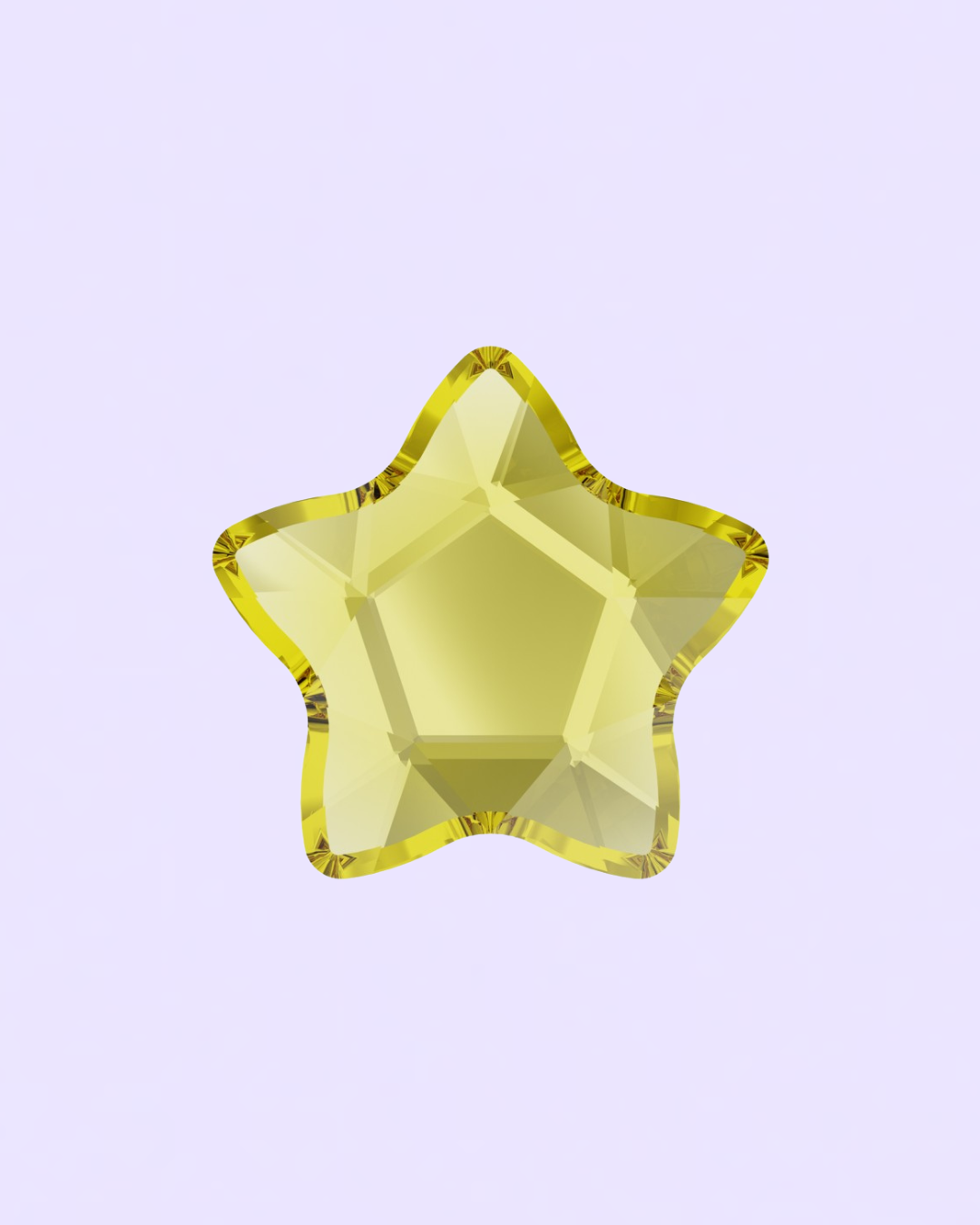Star Flower Jaune Light Topaz Swarovski