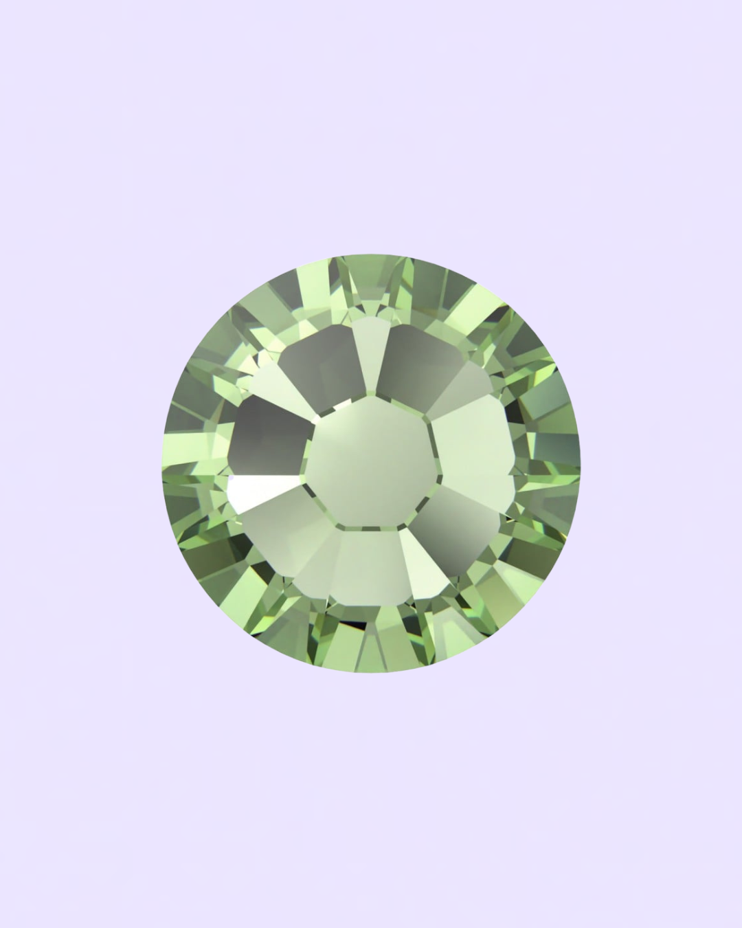 Strass Ronds Vert Peridot Swarovski