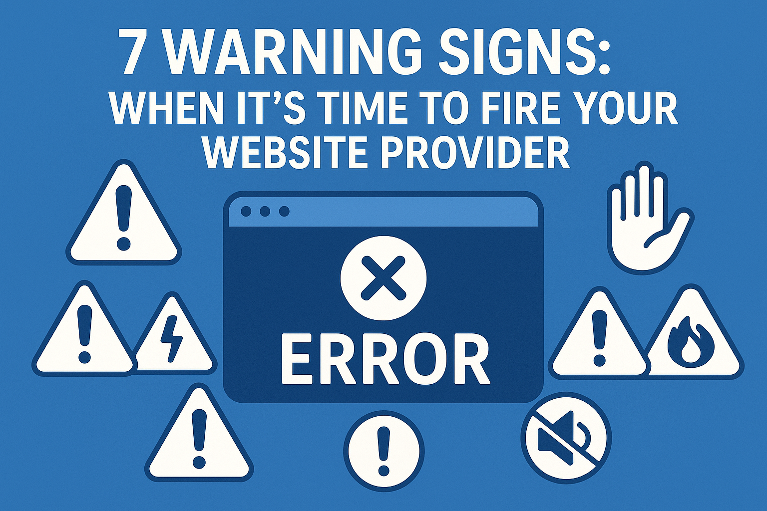 7 Warning Signs: It’s Time to Fire Your Website Provider