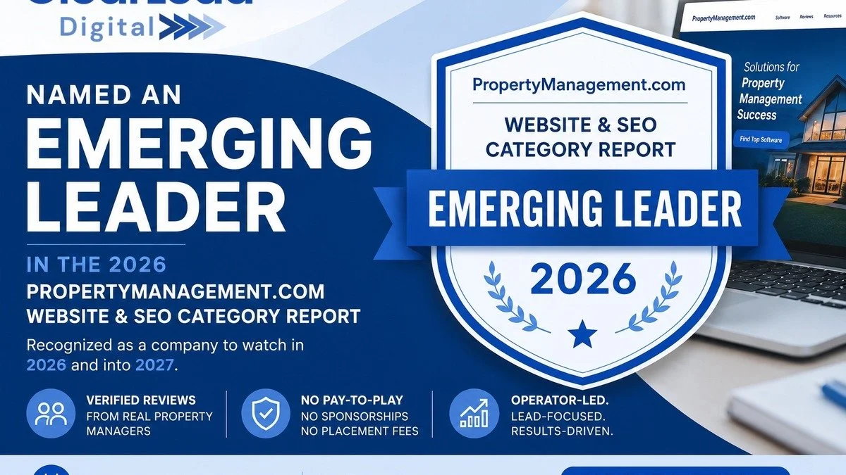 ClearLead Digital Named an Emerging Leader in the 2026 Property Management Website &amp; SEO Report