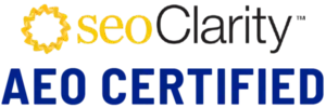 seoClarity AEO Certified badge