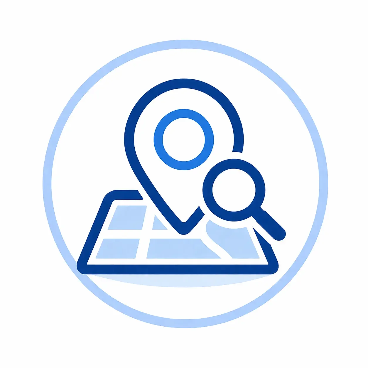 Local SEO map search icon representing property management visibility and owner lead discovery