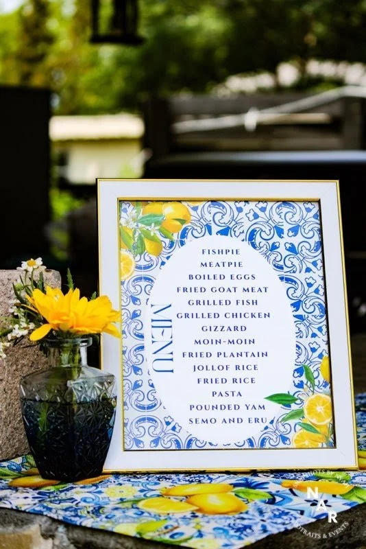 amalfi coast party decorations, baby shower decor  lewisville florist