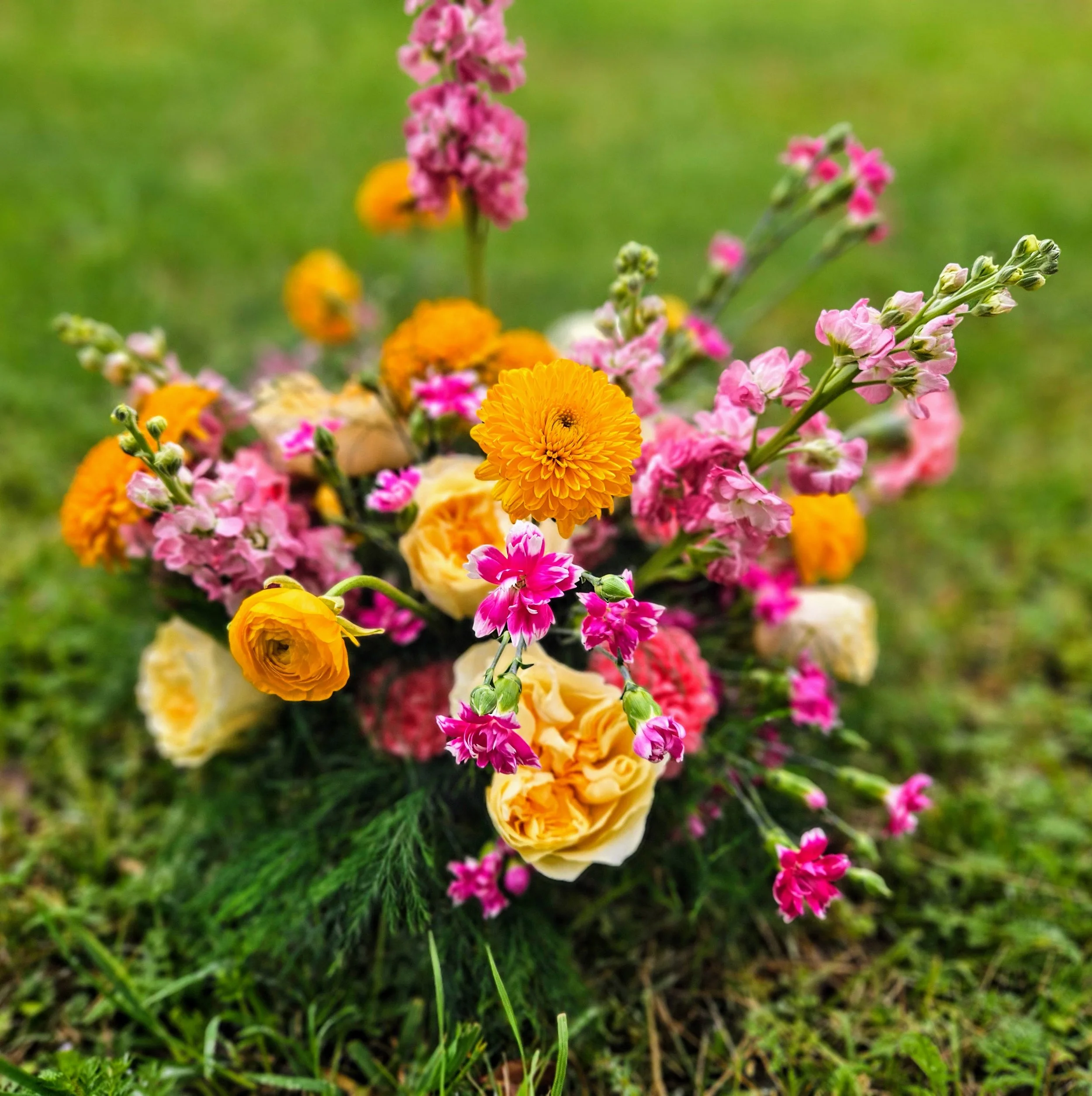 carnations, mums, mini carnations, Lewisville florist, dallas wedding flowers,  ft worth florist