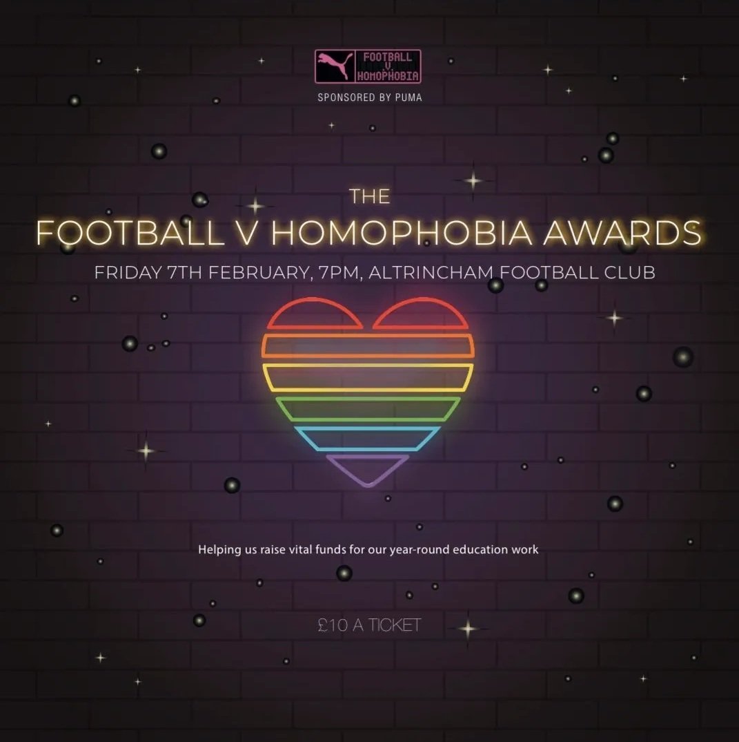 Join us at the Football v Homophobia Awards