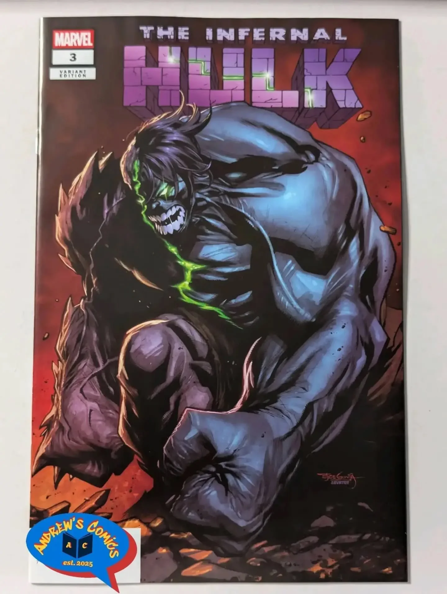 The Infernal Hulk #3 1:25 Stephen Segovia Variant

#infernalhulk #hulk #ncbd #marvelcomics