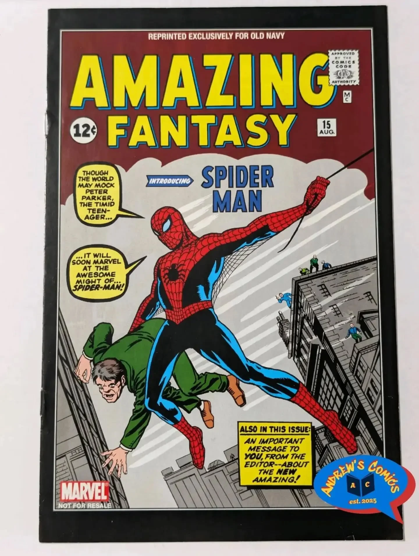 Amazing Fantasy #15 Old Navy Variant