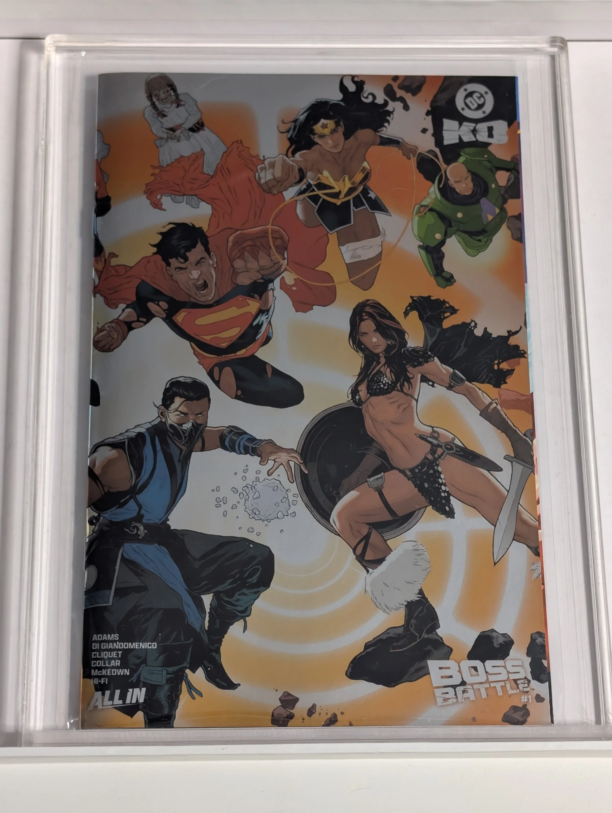 DC K.O. Boss Battle #1 (One Shot) Cvr G Jeff Spokes Wraparound Foil Variant