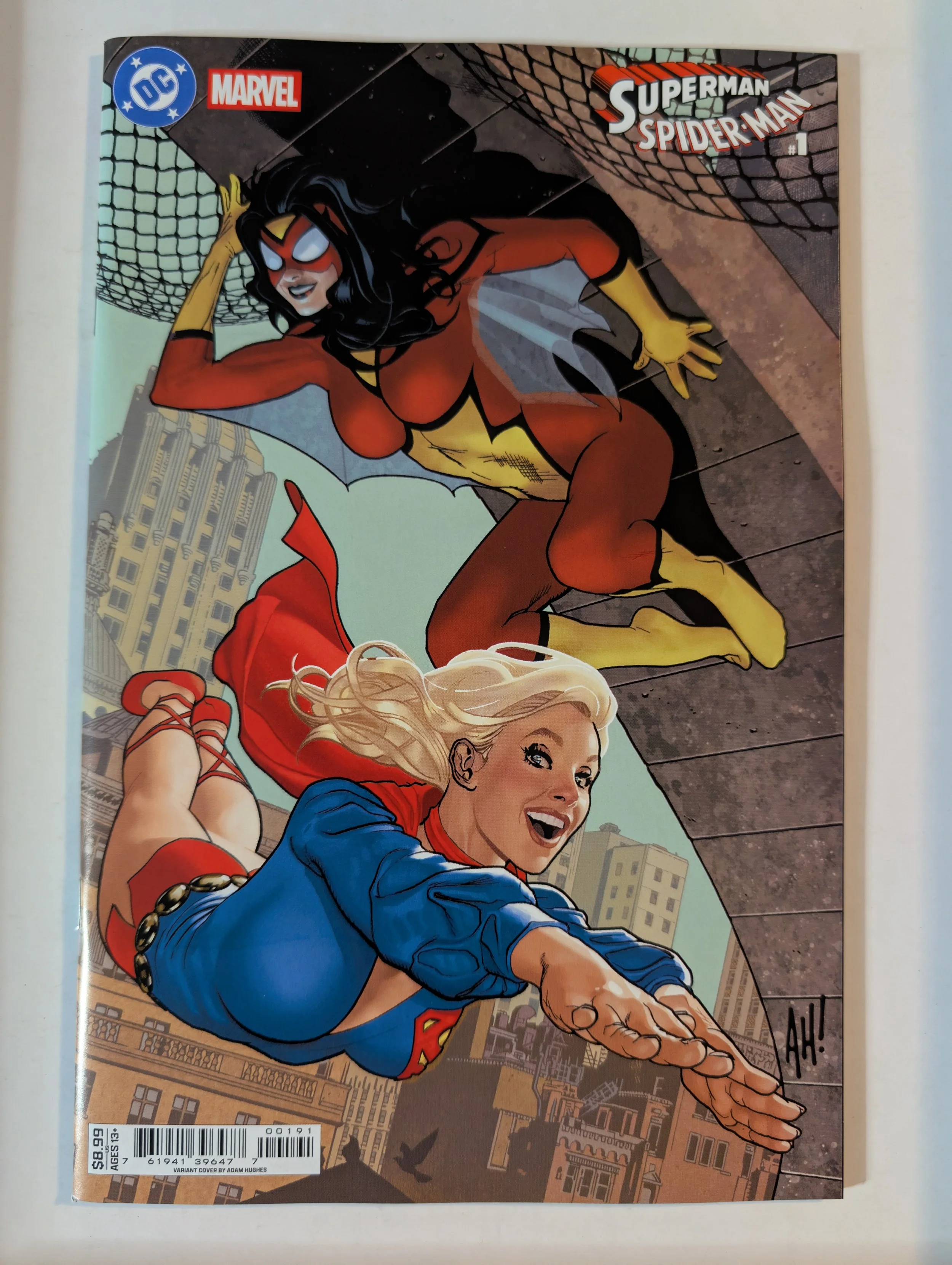 Superman Spider-Man #1 (One Shot) Cvr I Supergirl 70S & Spider-Woman 70S