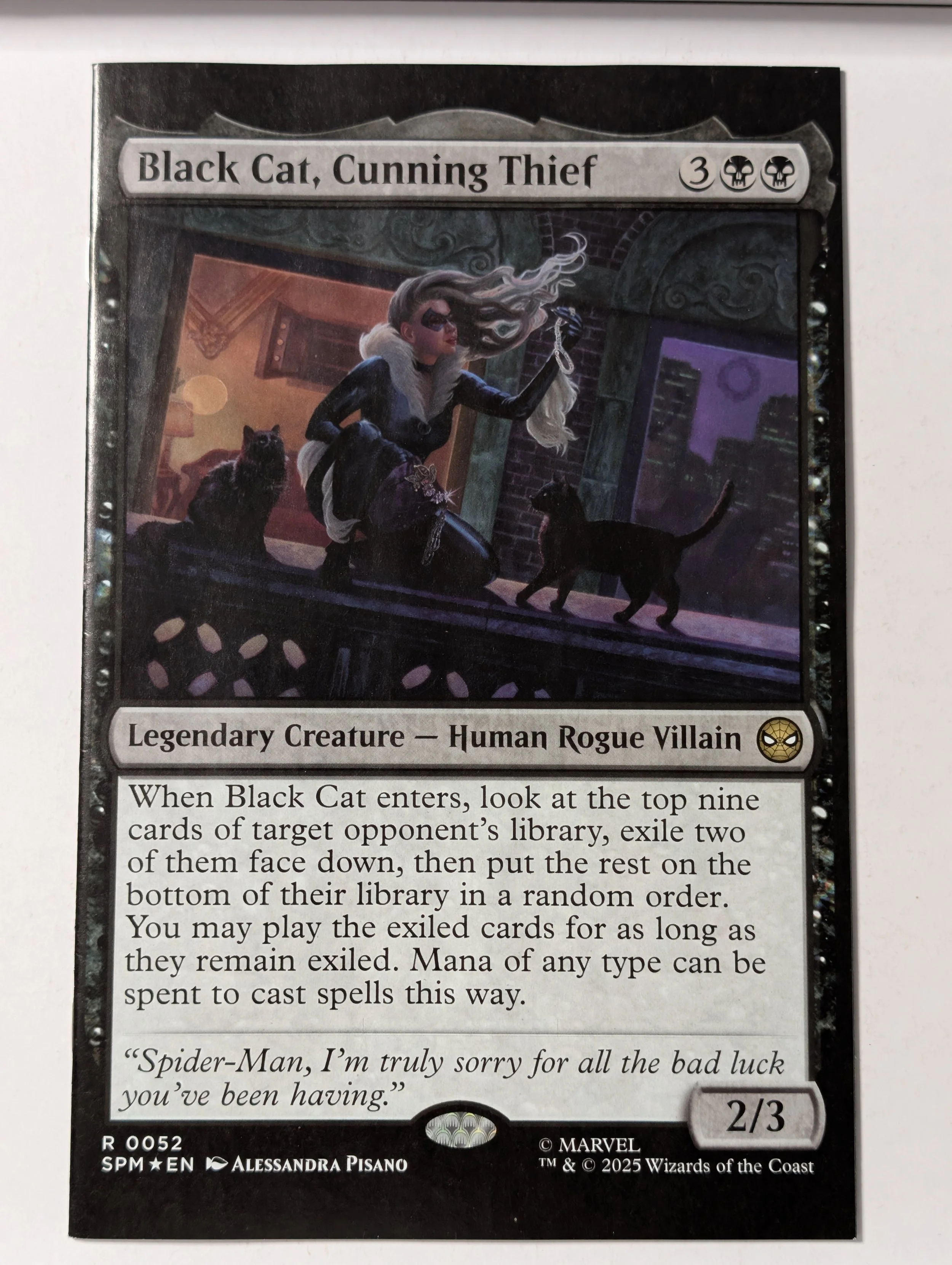 Black Cat #10 Alessandra Pisano Magic: the Gathering Variant