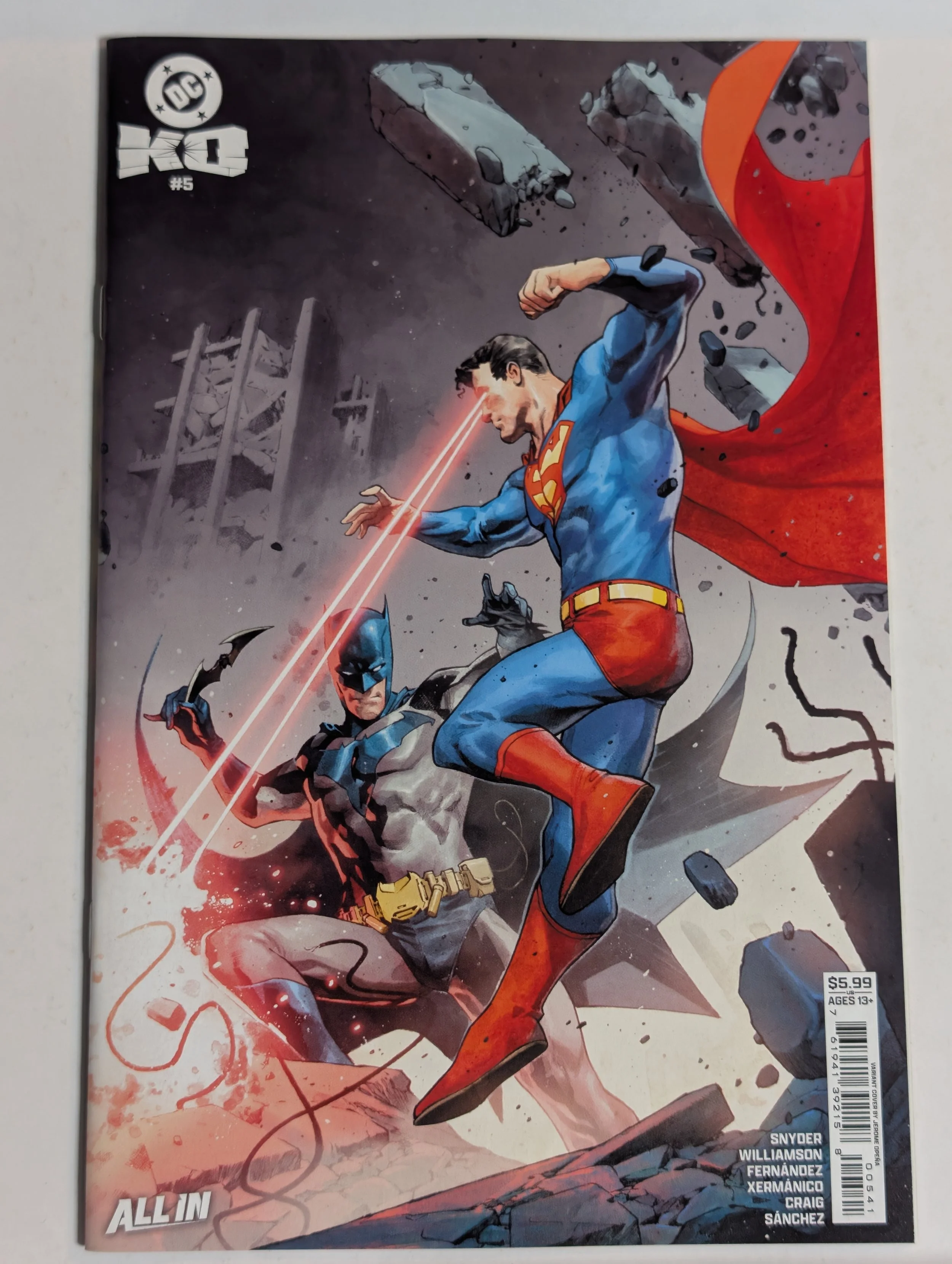 DC K.O. #5 (1st Printing) Jerome Opeña Variant