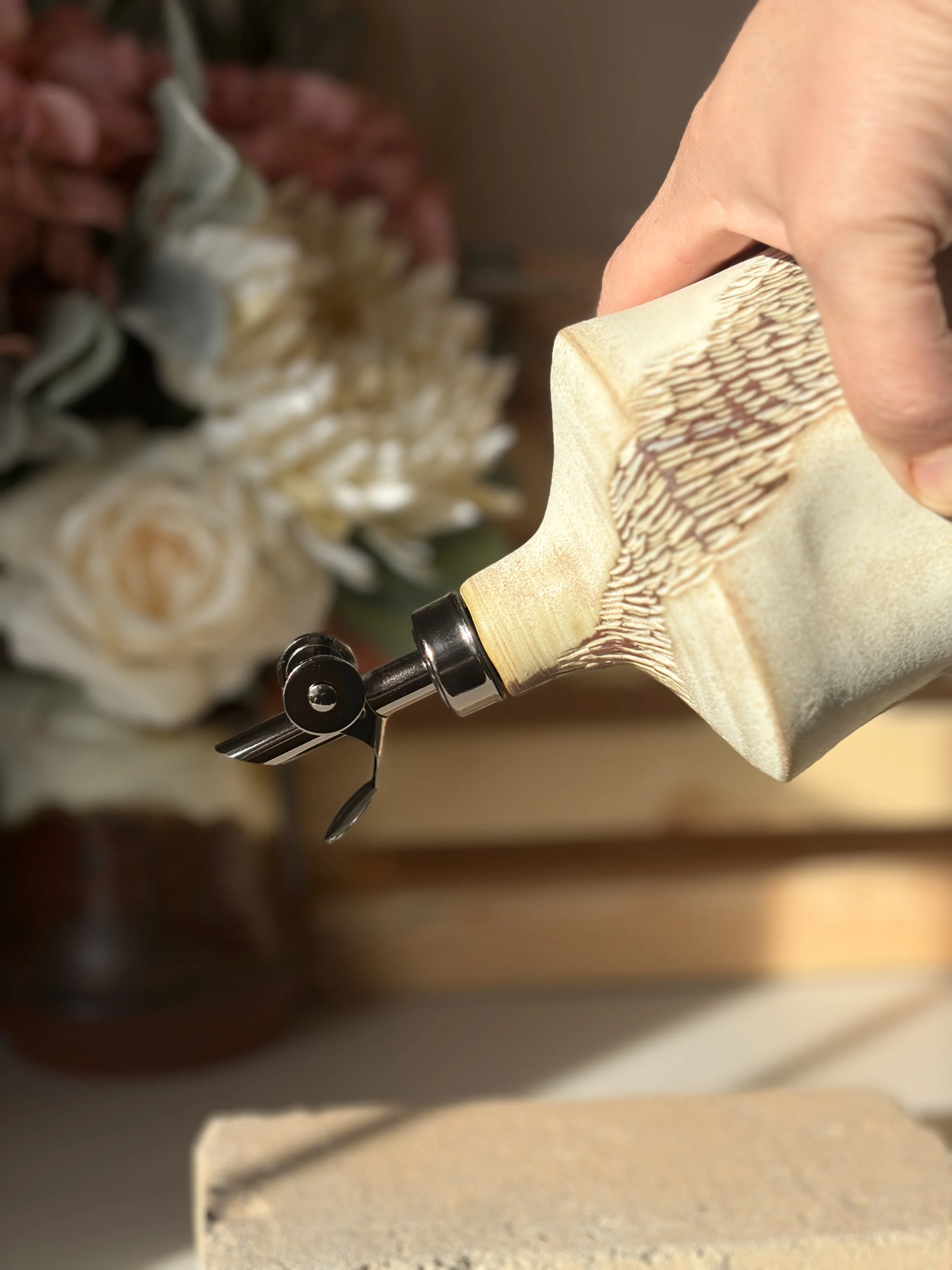 Creamy Stone Oil Cruet