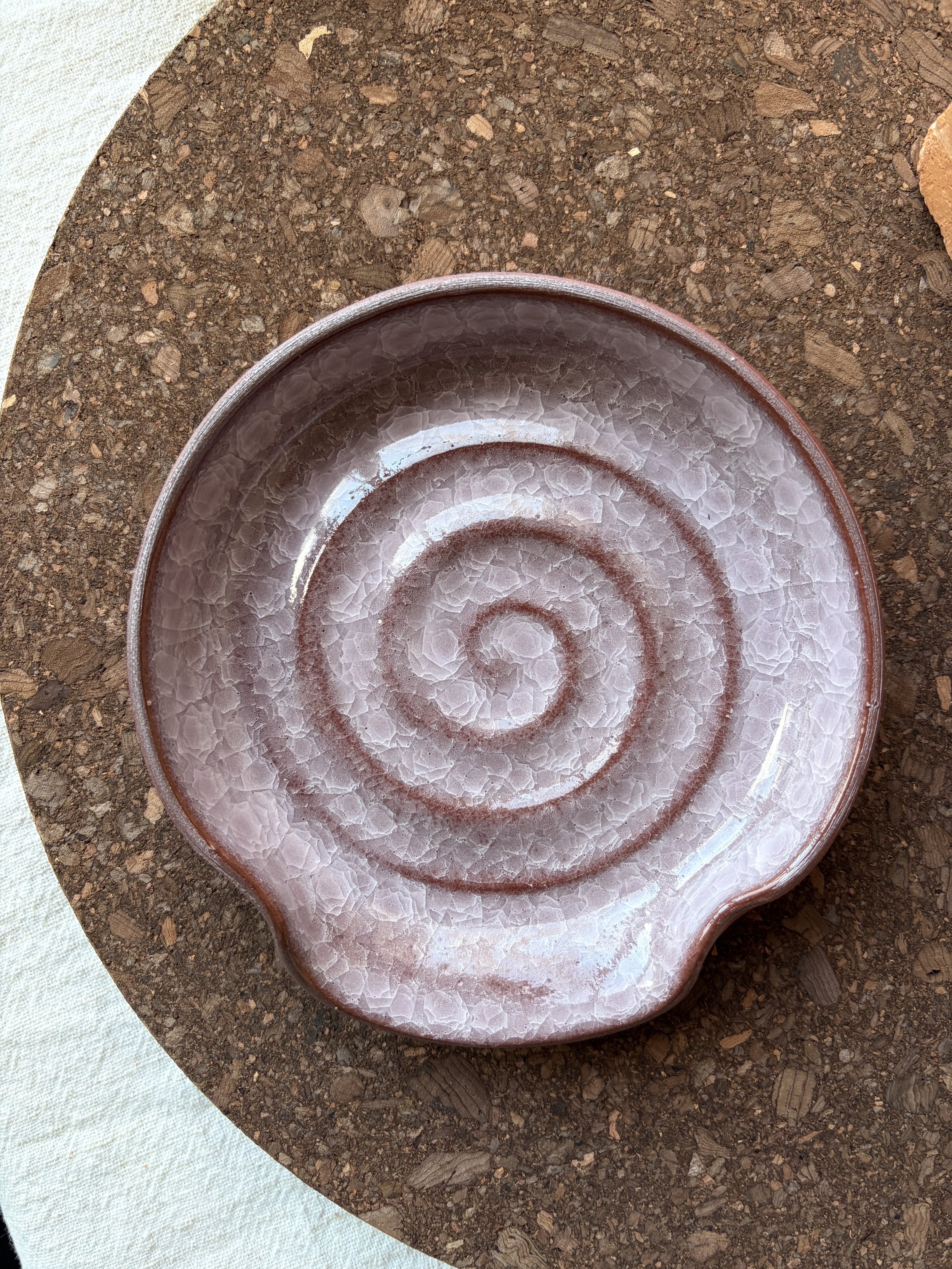 Lavender Crackle Spoon Rest