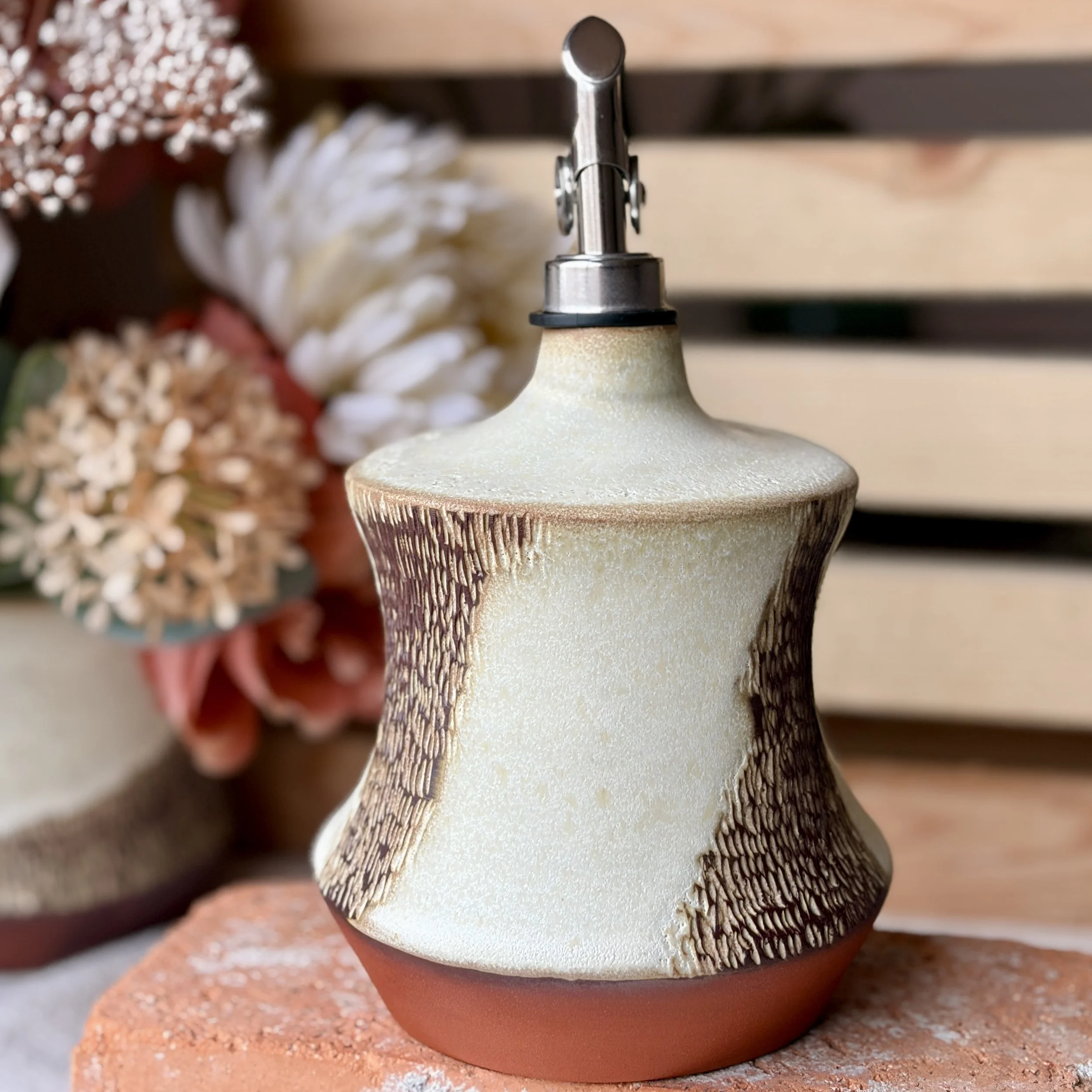 Creamy Stone Oil Cruet