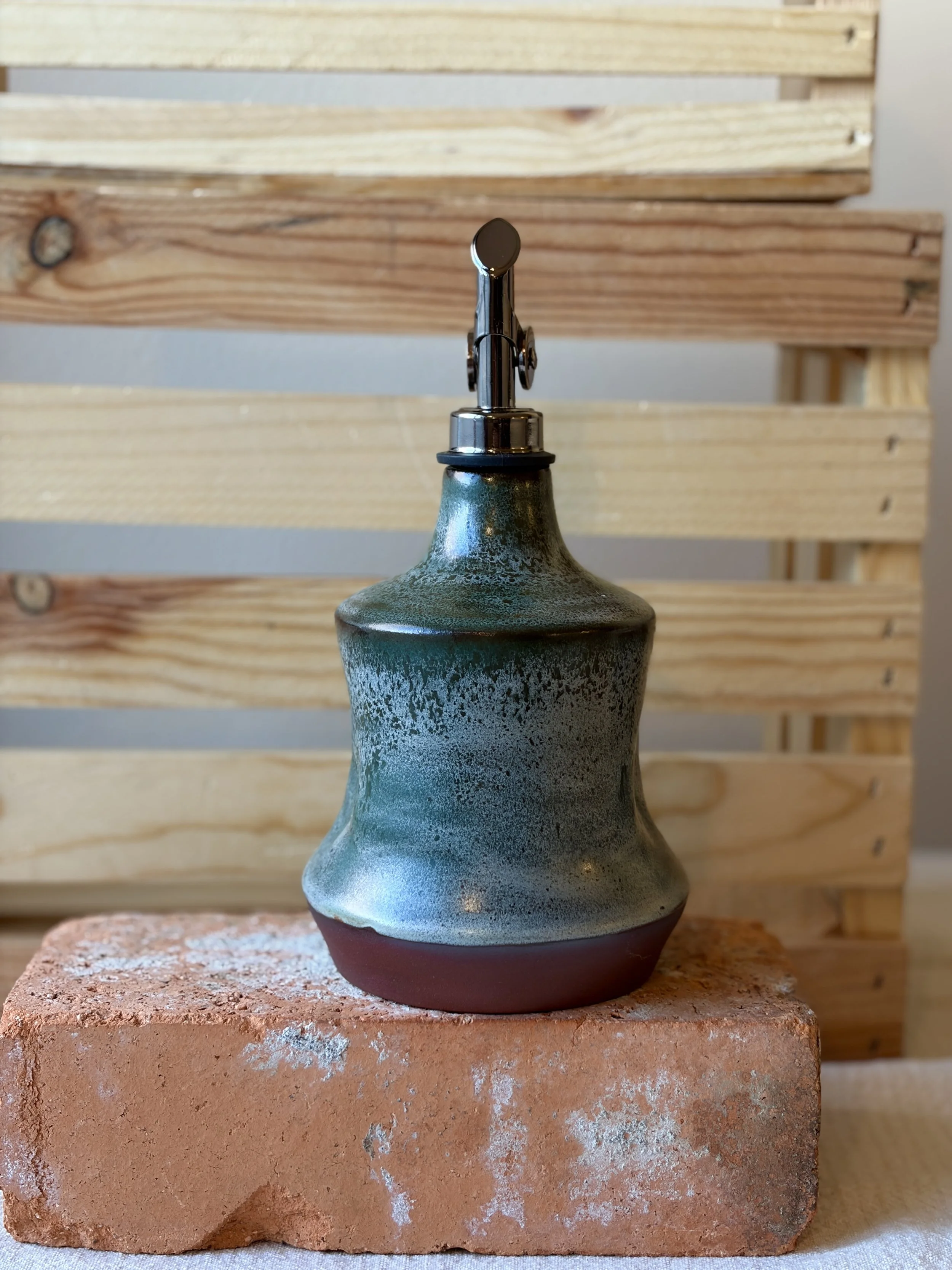 Stone Moss Oil Cruet