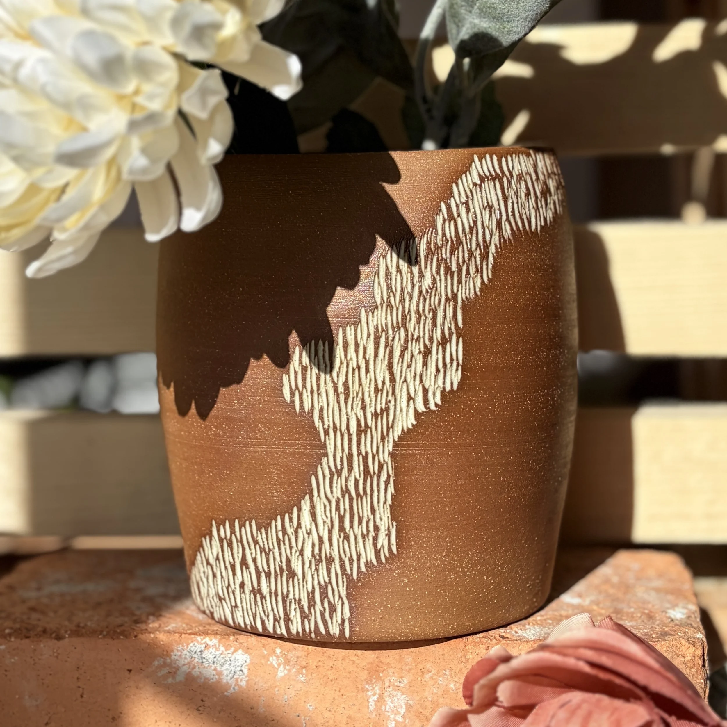 Earthy Textured Vase