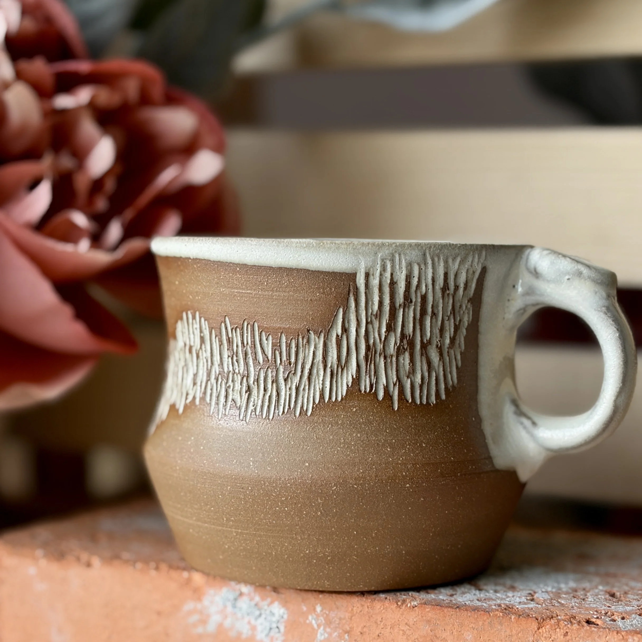 Carved Earth Mug - 6oz