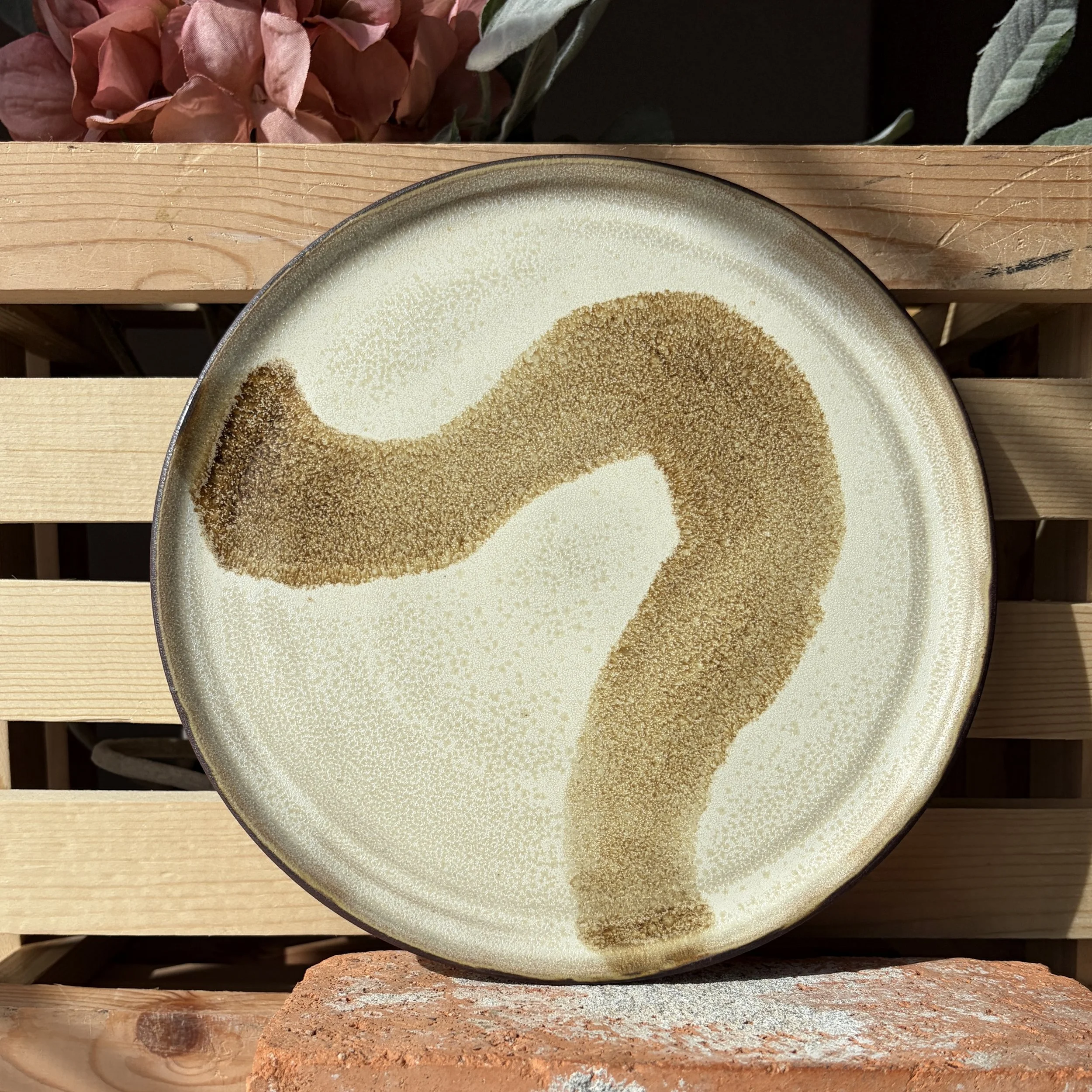 Creamy Stone Salad Plate - 8.5in