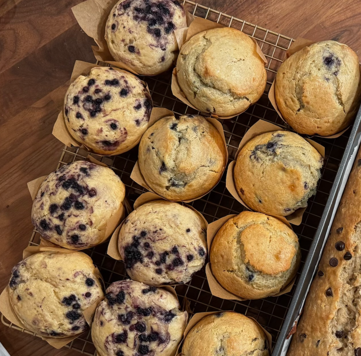 Sourdough Blueberry Lemon Muffins (Half Dozen)