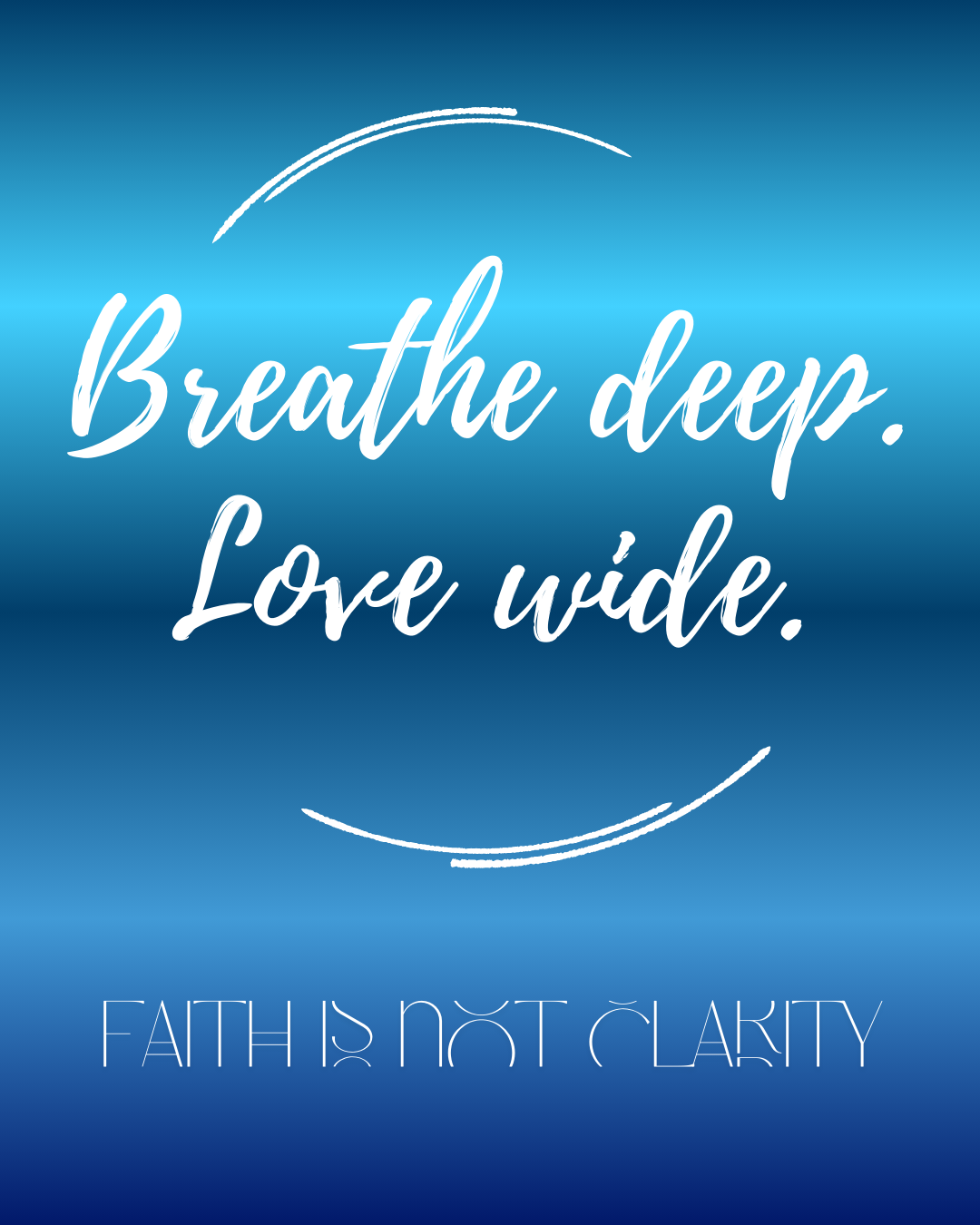 Faith is not Clarity