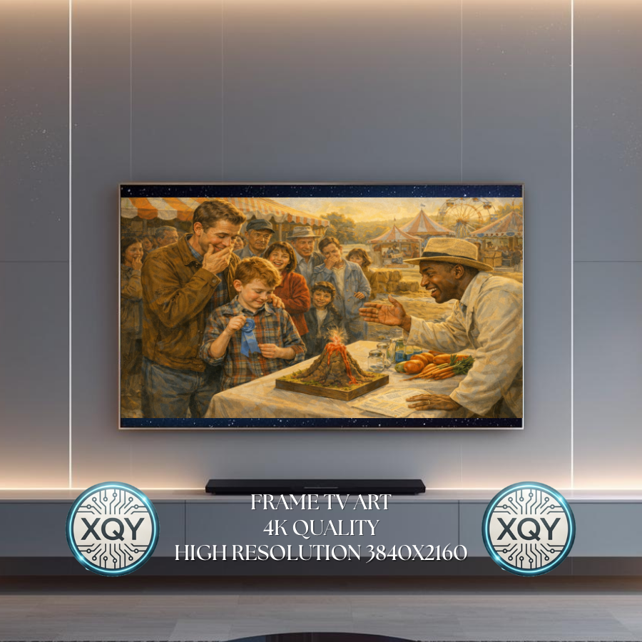 Norman Rockwell Inspired Samsung Frame TV Art Digital Download Vintage Style Painting Nostalgic Americana